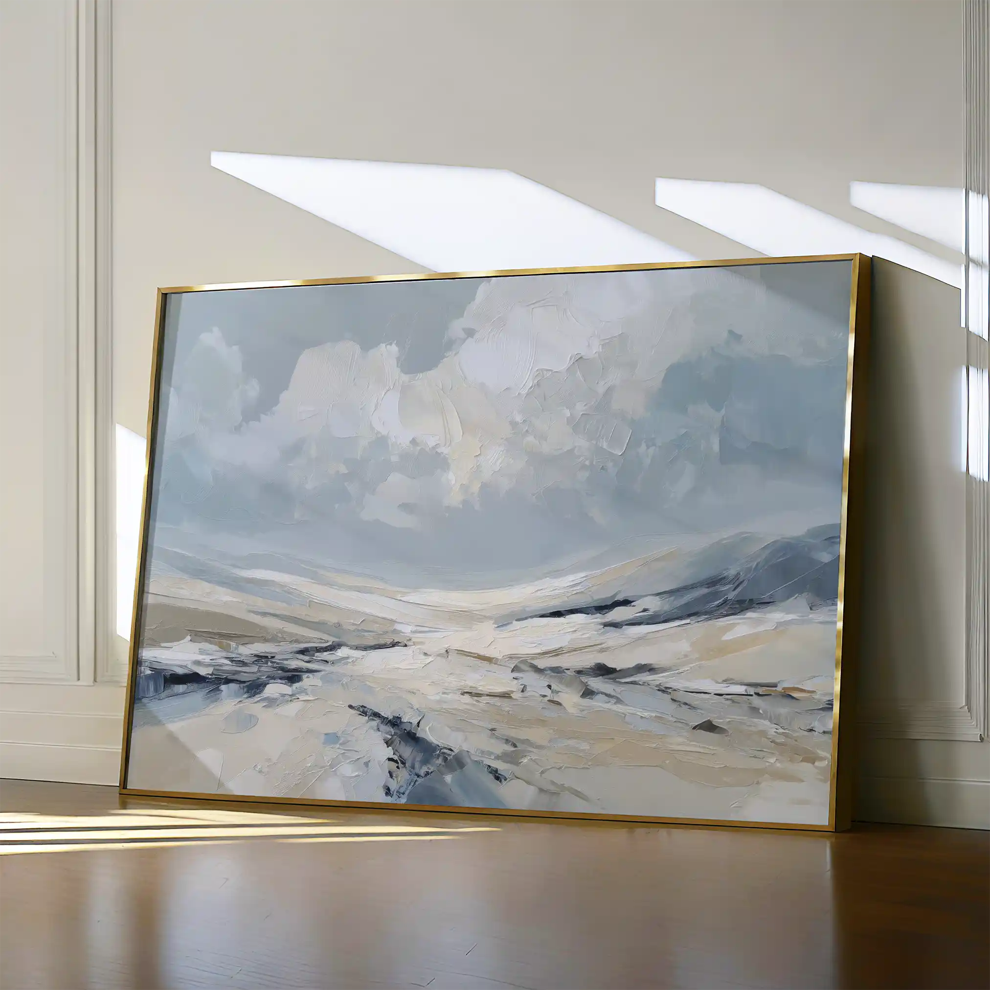 Abstract 1498 Canvas Art 18" x 24" / 45 x 60 cm / Black