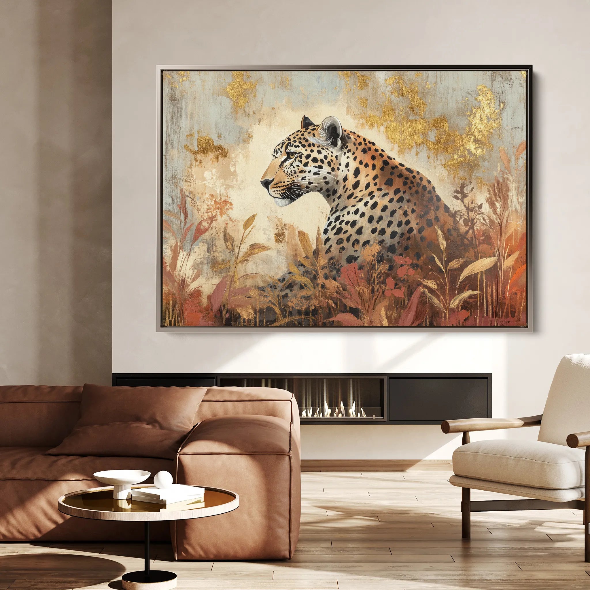 Animals 150 Canvas Art 18" x 24" / 45 x 60 cm / Black