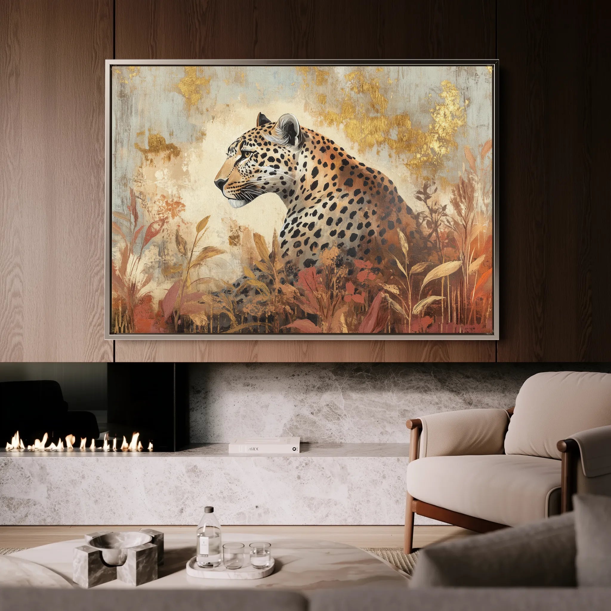 Animals 150 Canvas Art 18" x 24" / 45 x 60 cm / Black