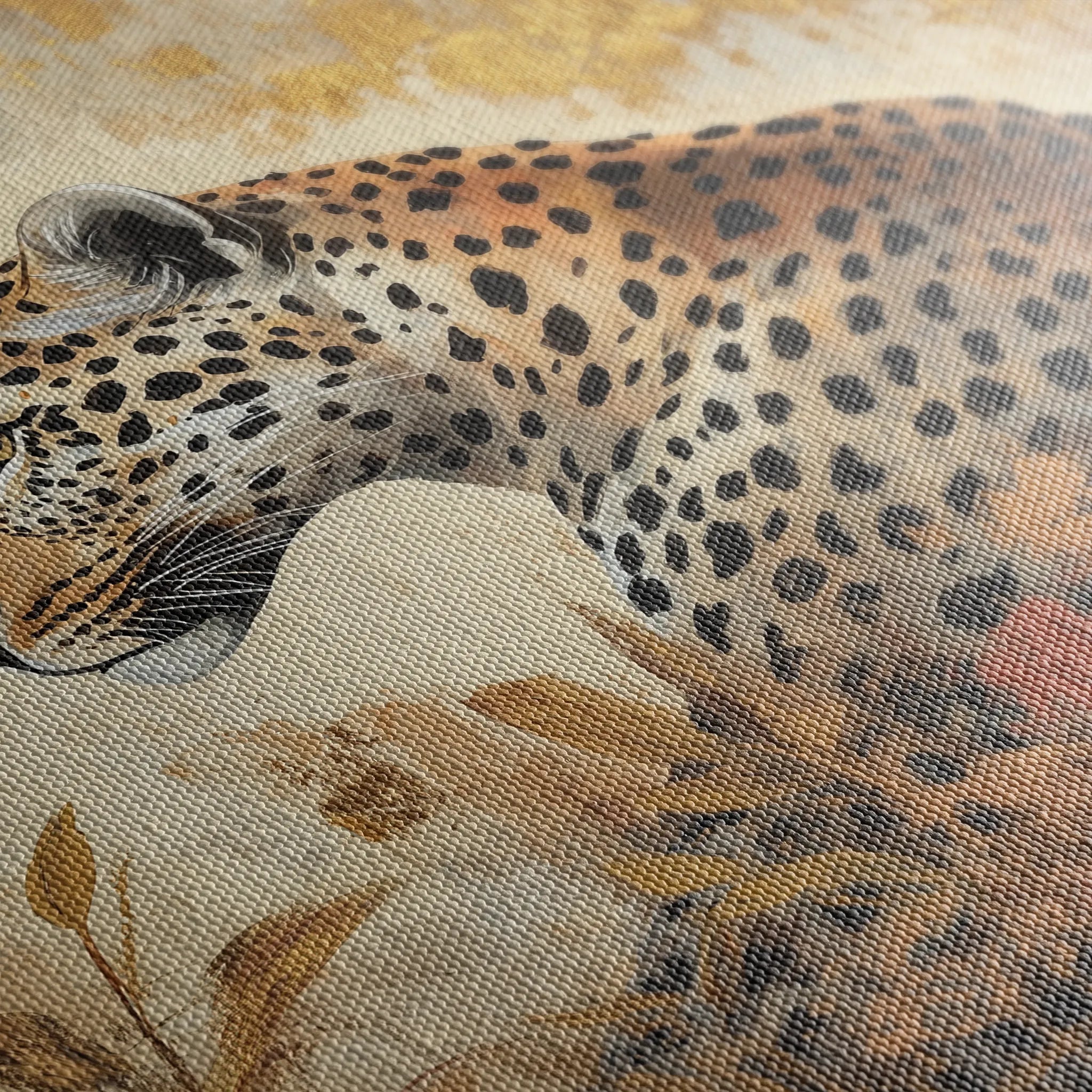 Animals 150 Canvas Art 18" x 24" / 45 x 60 cm / Black