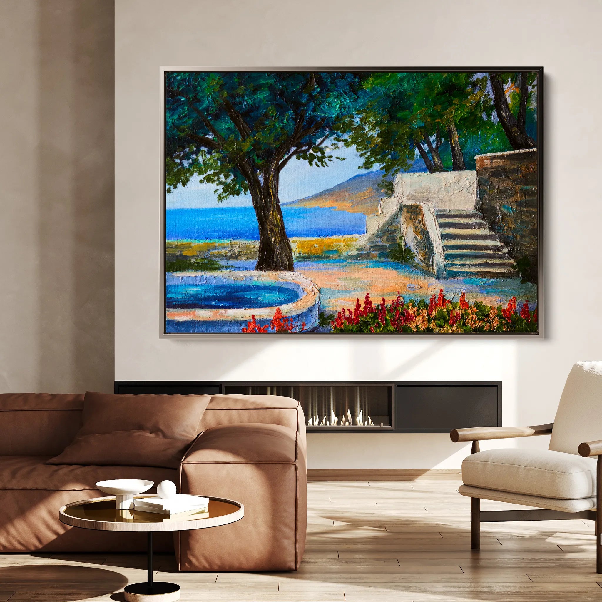 Landscape 150 Canvas Art 18" x 24" / 45 x 60 cm / Black