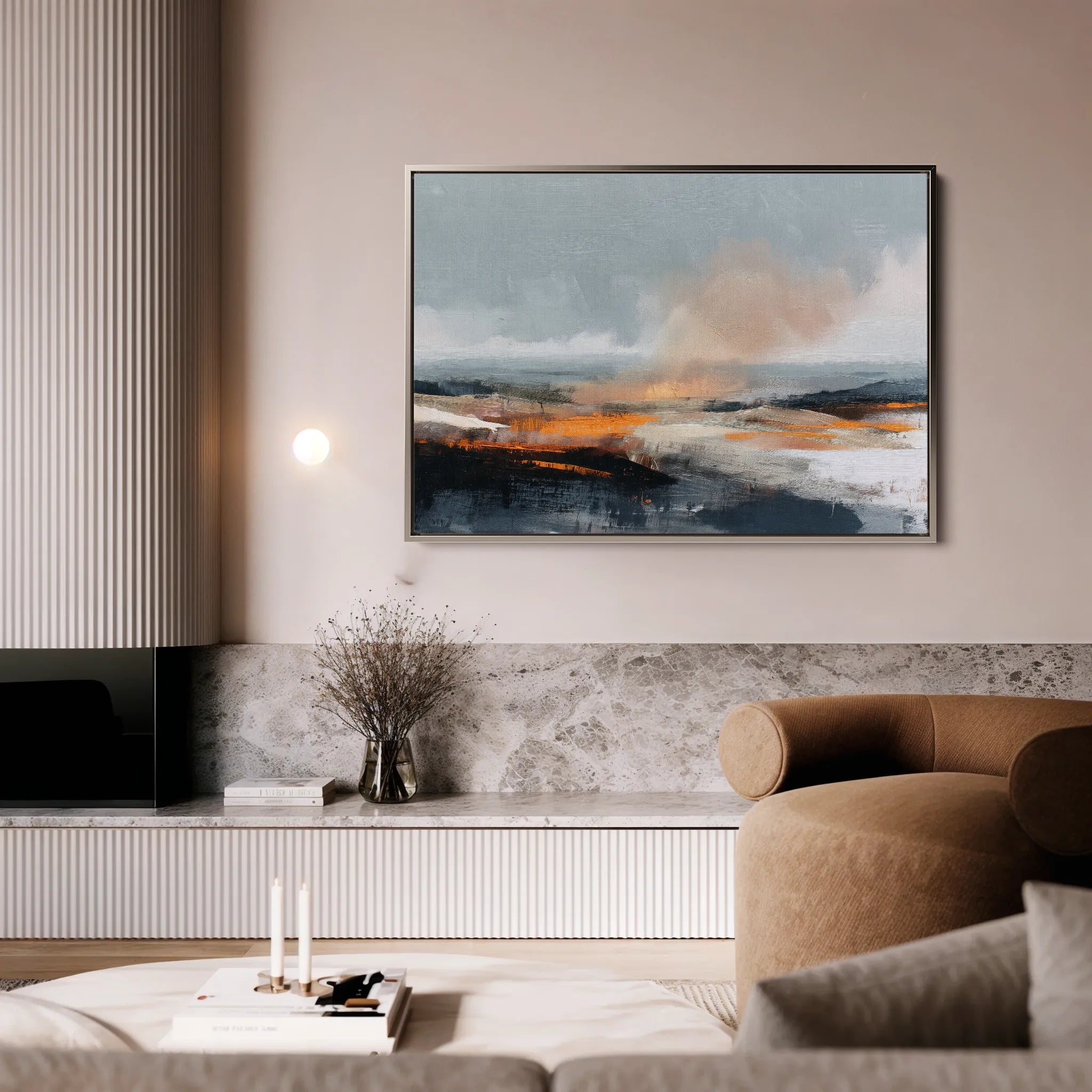 Abstract 1502 Canvas Art 18" x 24" / 45 x 60 cm / Black