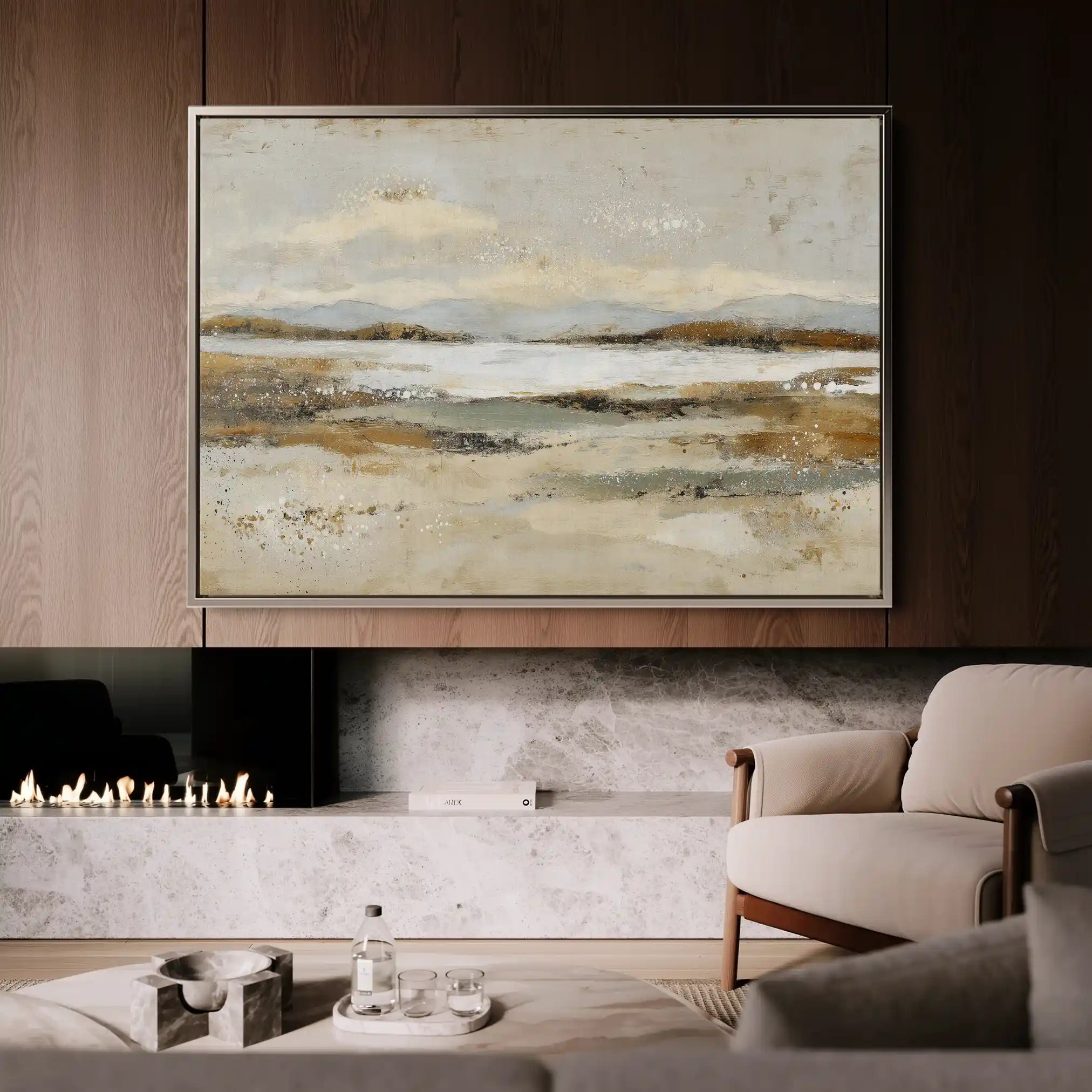 Abstract 1506 Canvas Art 18" x 24" / 45 x 60 cm / Black