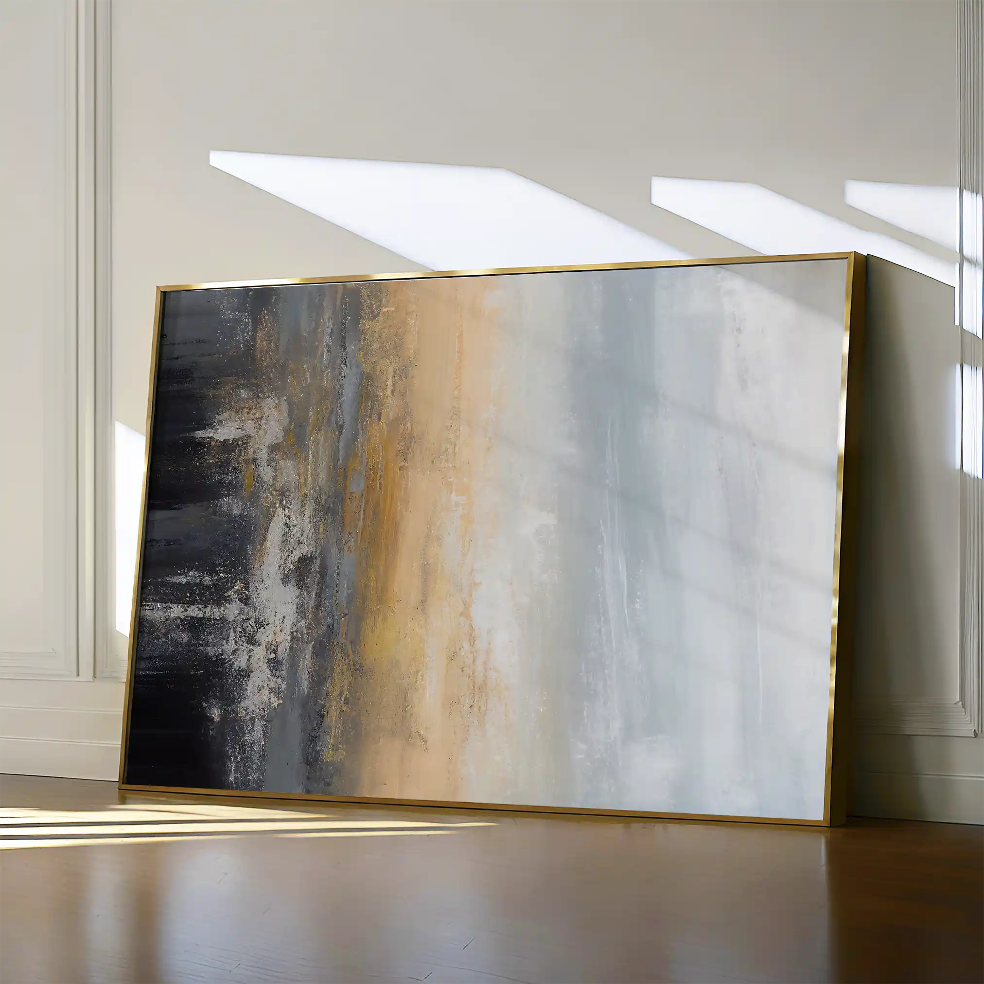 Abstract 151 Canvas Art 18" x 24" / 45 x 60 cm / Black