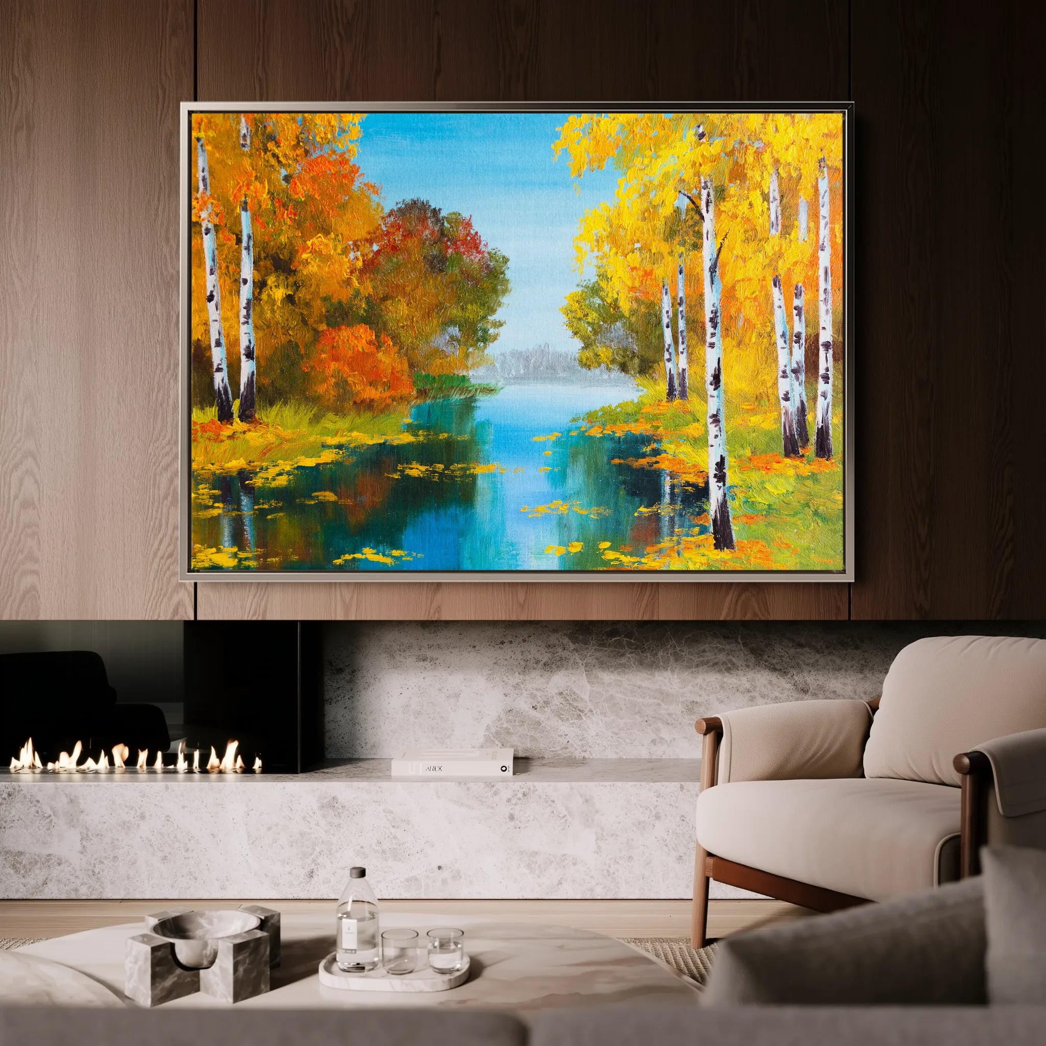 Landscape 151 Canvas Art 18" x 24" / 45 x 60 cm / Black