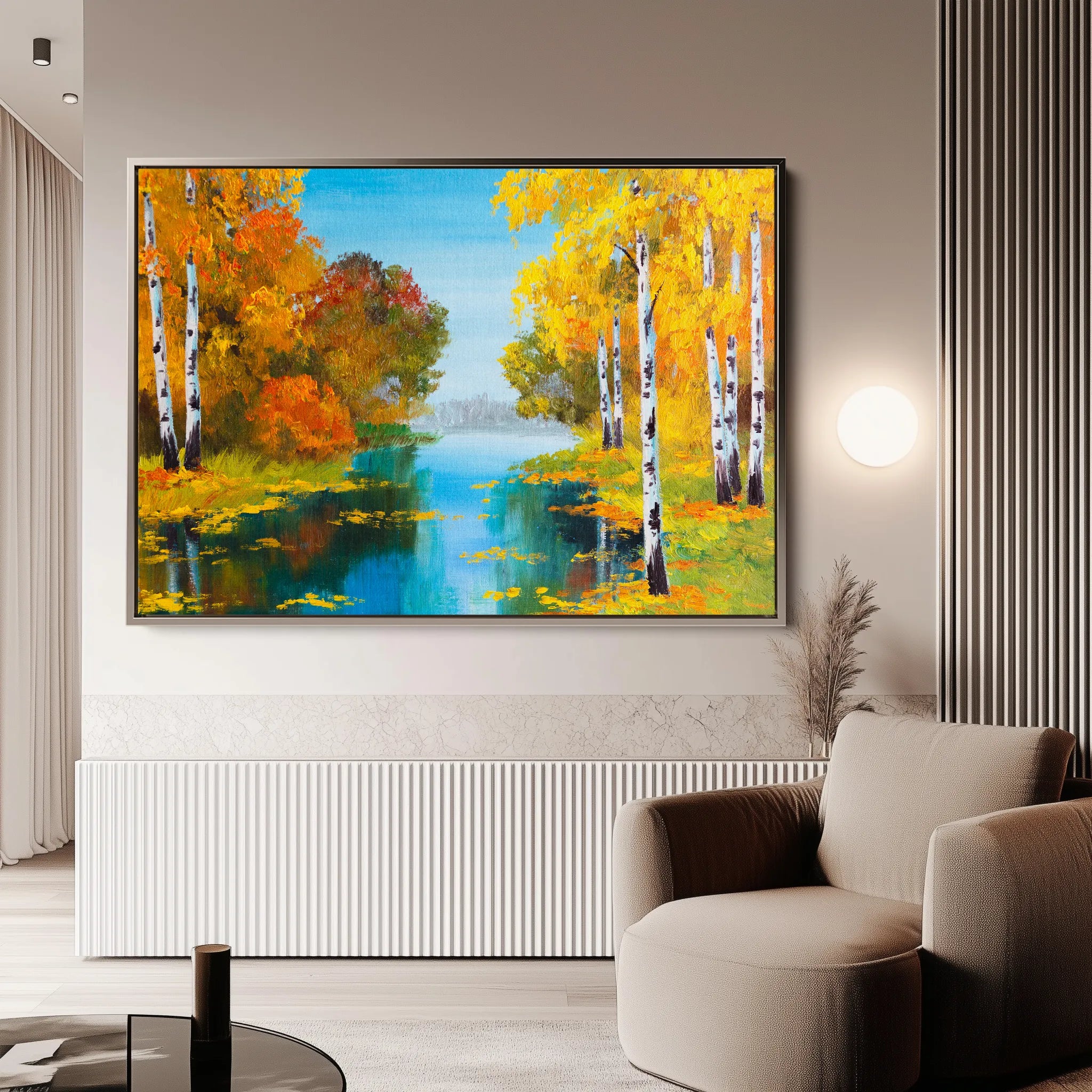 Landscape 151 Canvas Art 18" x 24" / 45 x 60 cm / Black