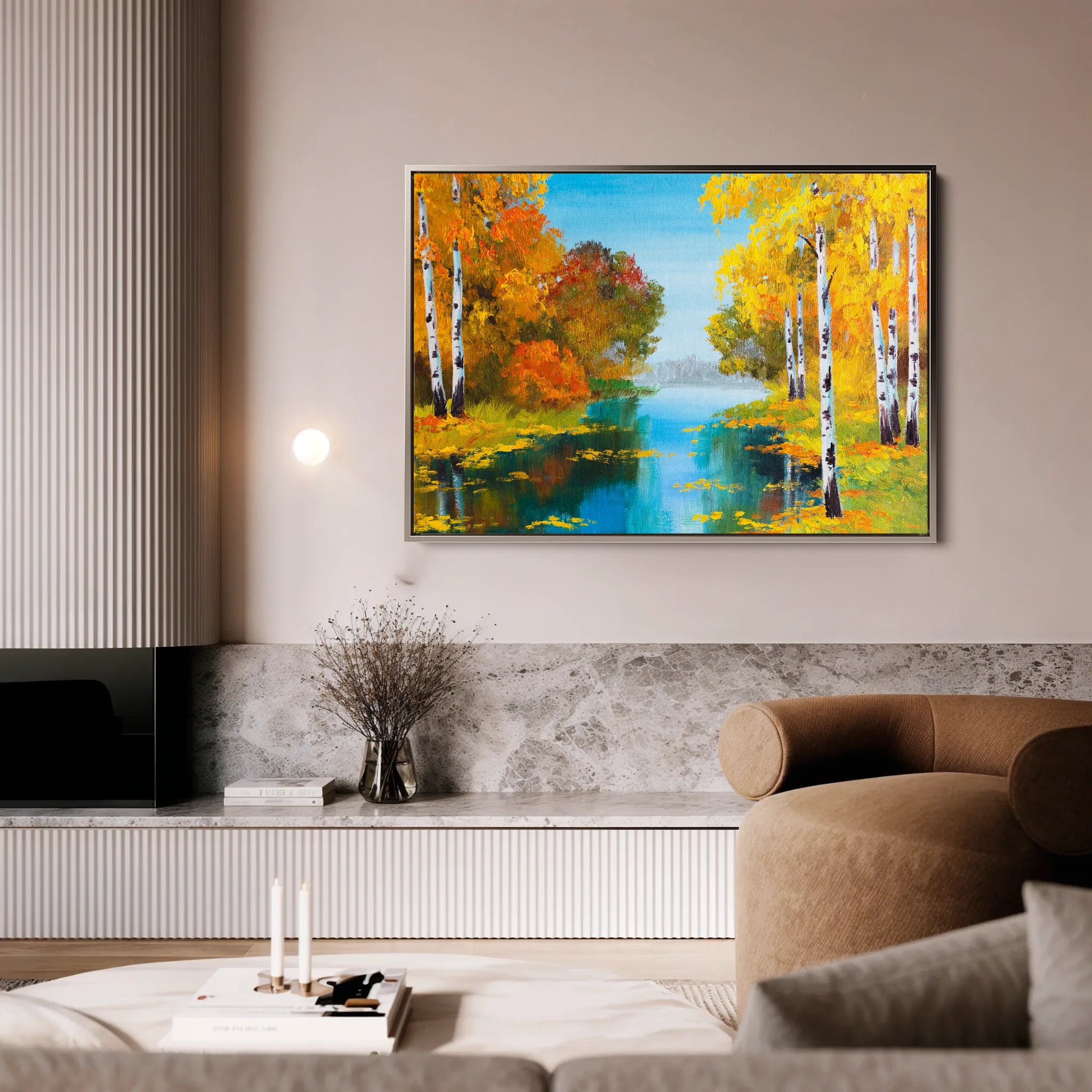Landscape 151 Canvas Art 18" x 24" / 45 x 60 cm / Black
