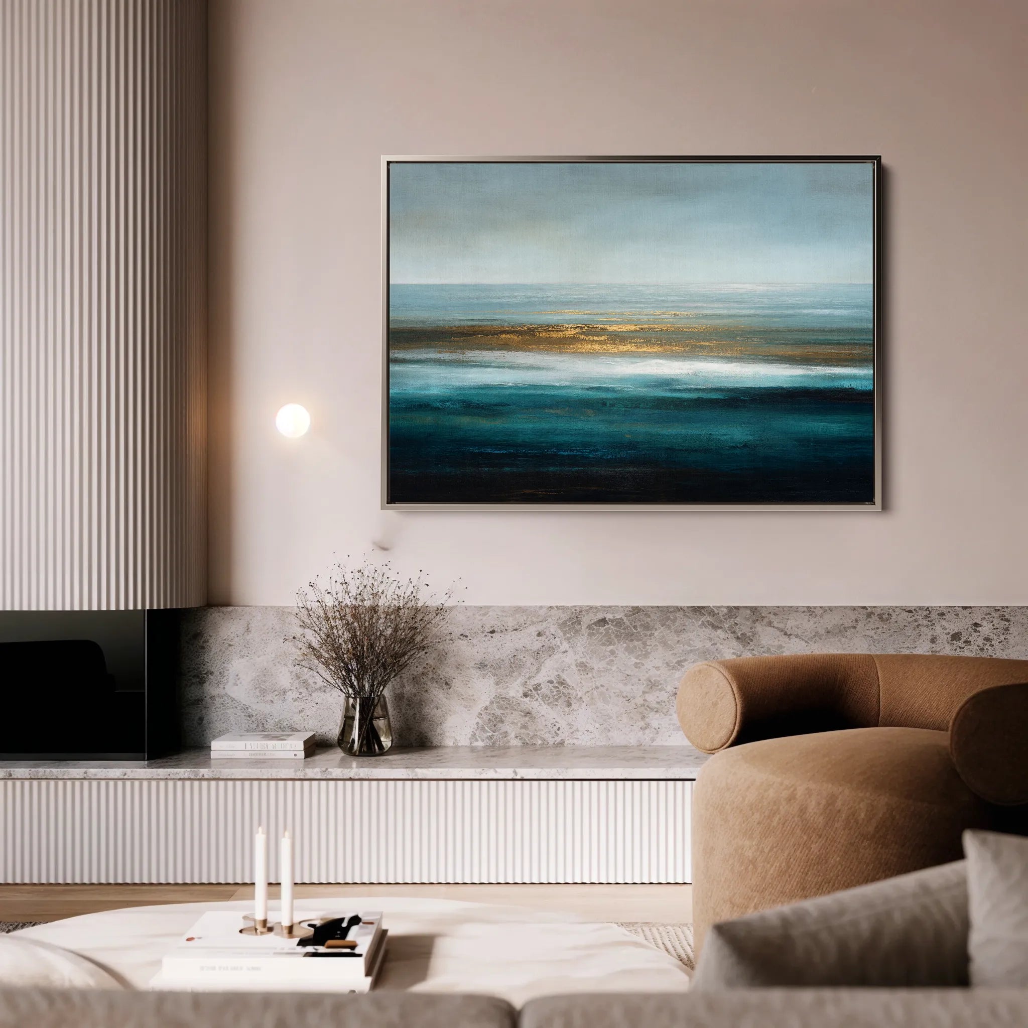 Abstract 1518 Canvas Art 18" x 24" / 45 x 60 cm / Black