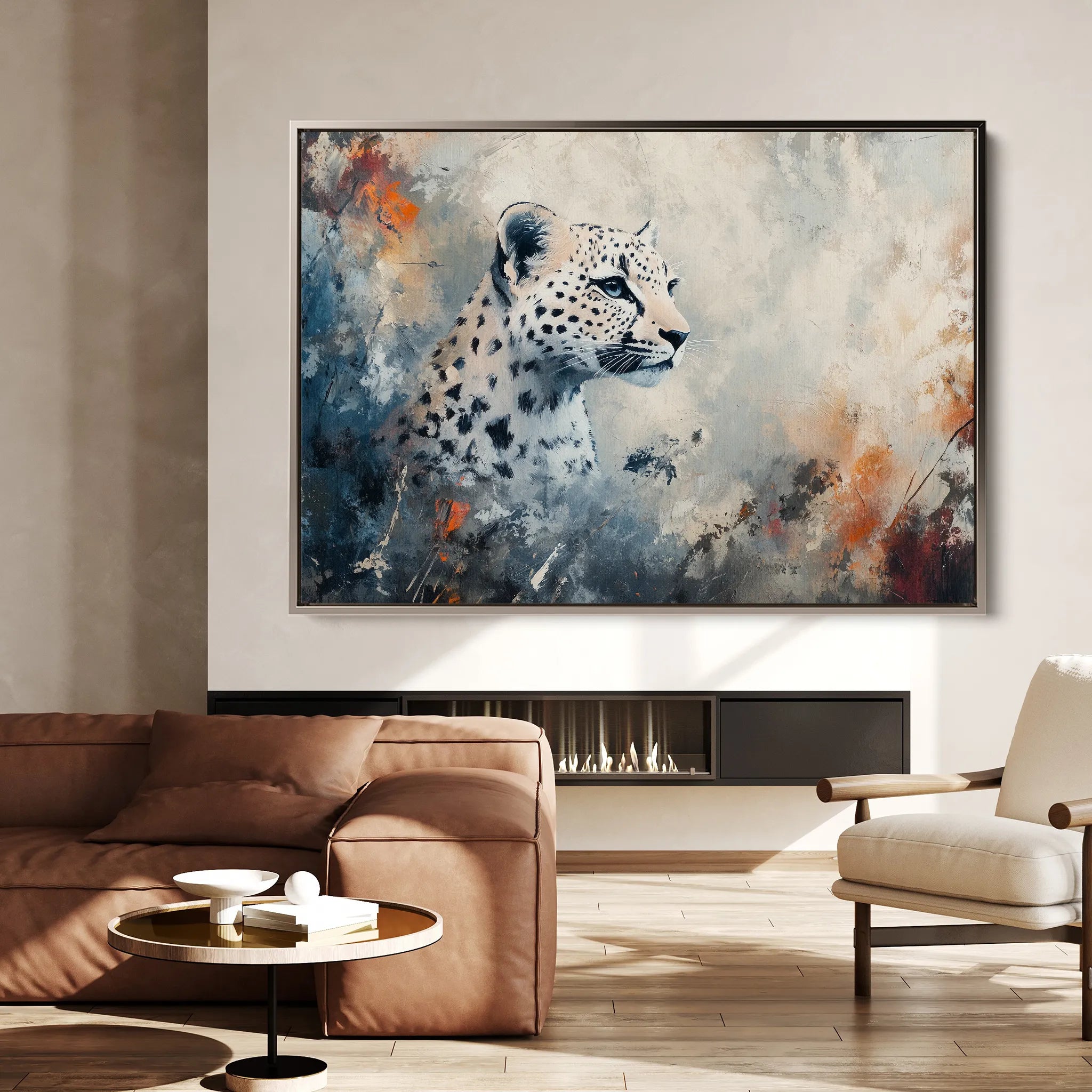 Animals 152 Canvas Art 18" x 24" / 45 x 60 cm / Black