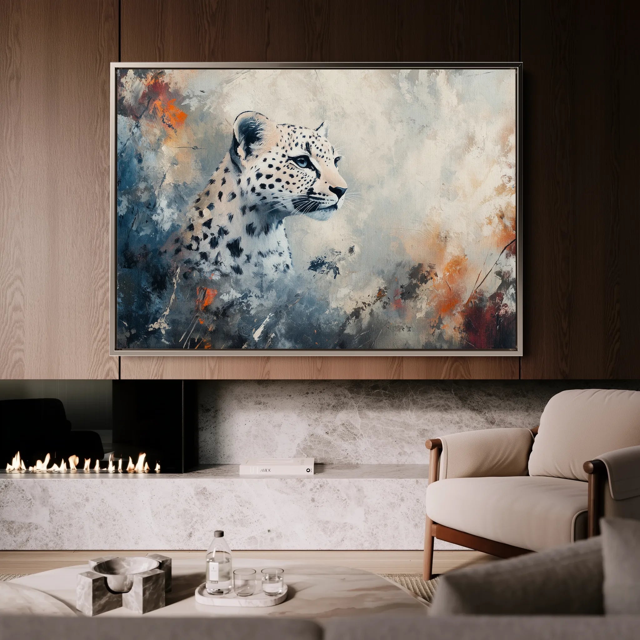 Animals 152 Canvas Art 18" x 24" / 45 x 60 cm / Black