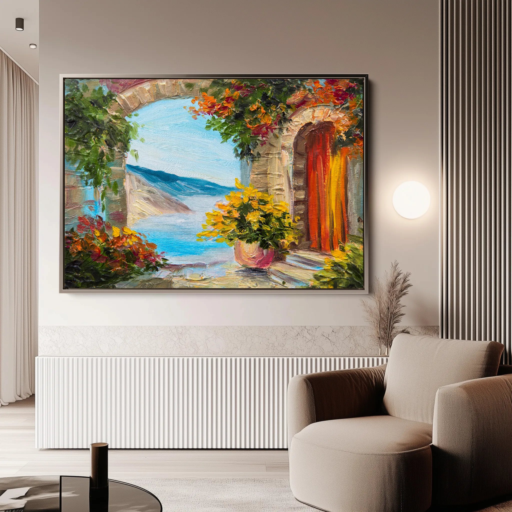 Landscape 152 Canvas Art 18" x 24" / 45 x 60 cm / Black