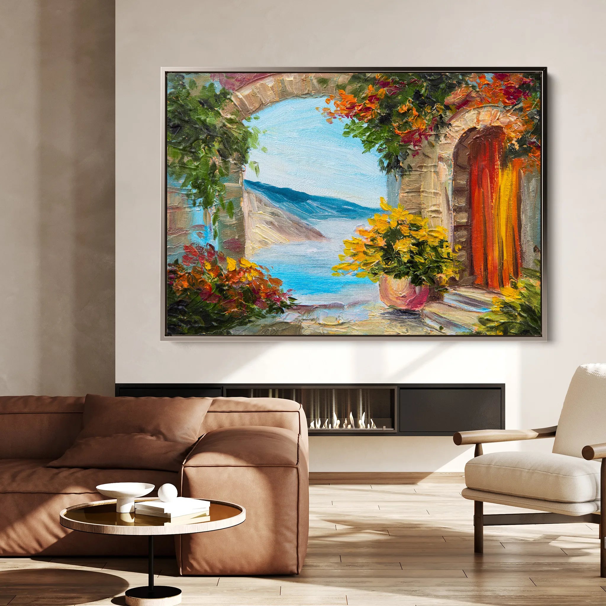 Landscape 152 Canvas Art 18" x 24" / 45 x 60 cm / Black