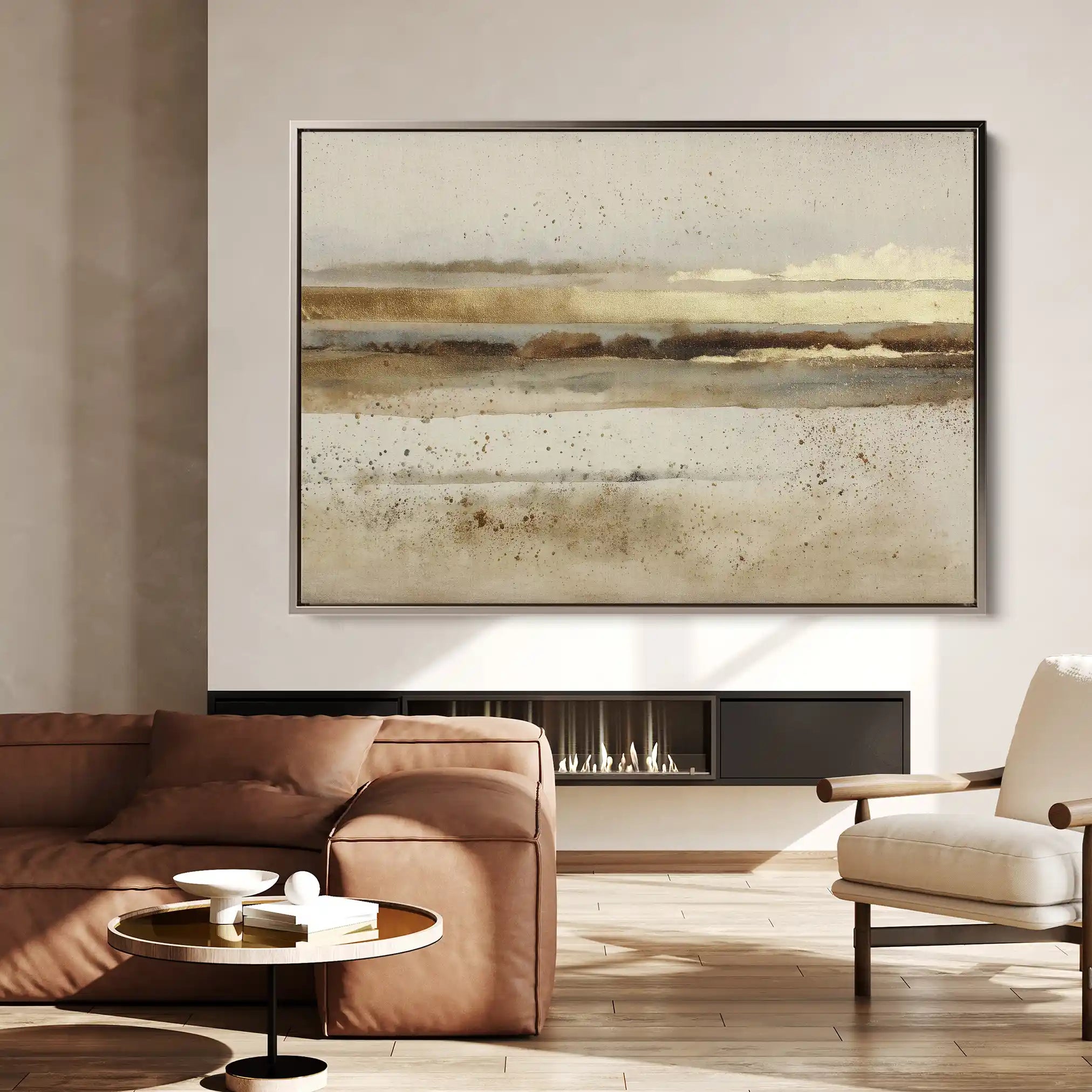 Abstract 1525 Canvas Art 18" x 24" / 45 x 60 cm / Black