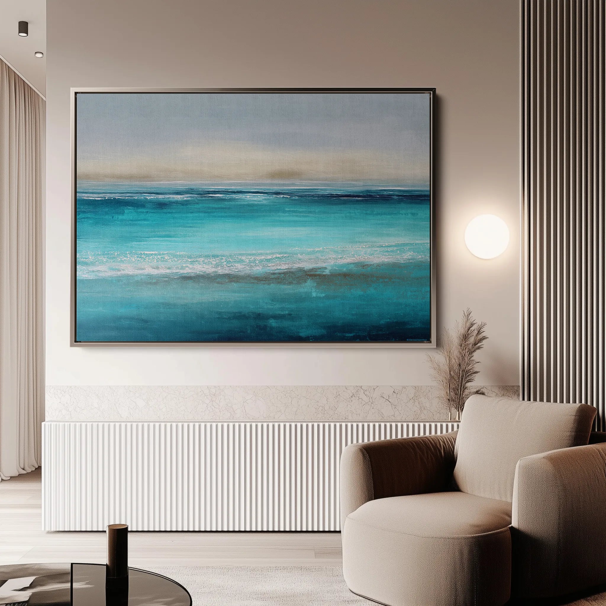 Abstract 1527 Canvas Art 18" x 24" / 45 x 60 cm / Black
