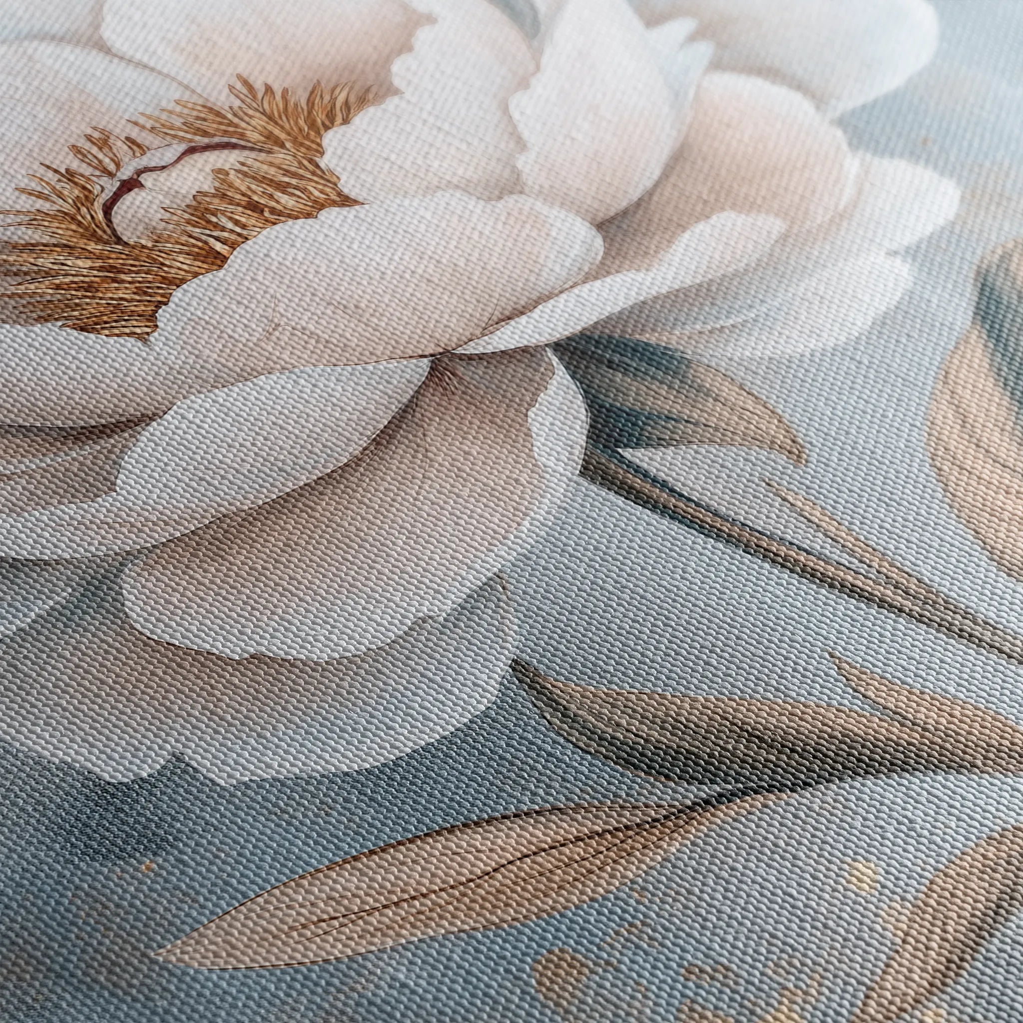 Floral 1527 Canvas Art 18" x 24" / 45 x 60 cm / Black