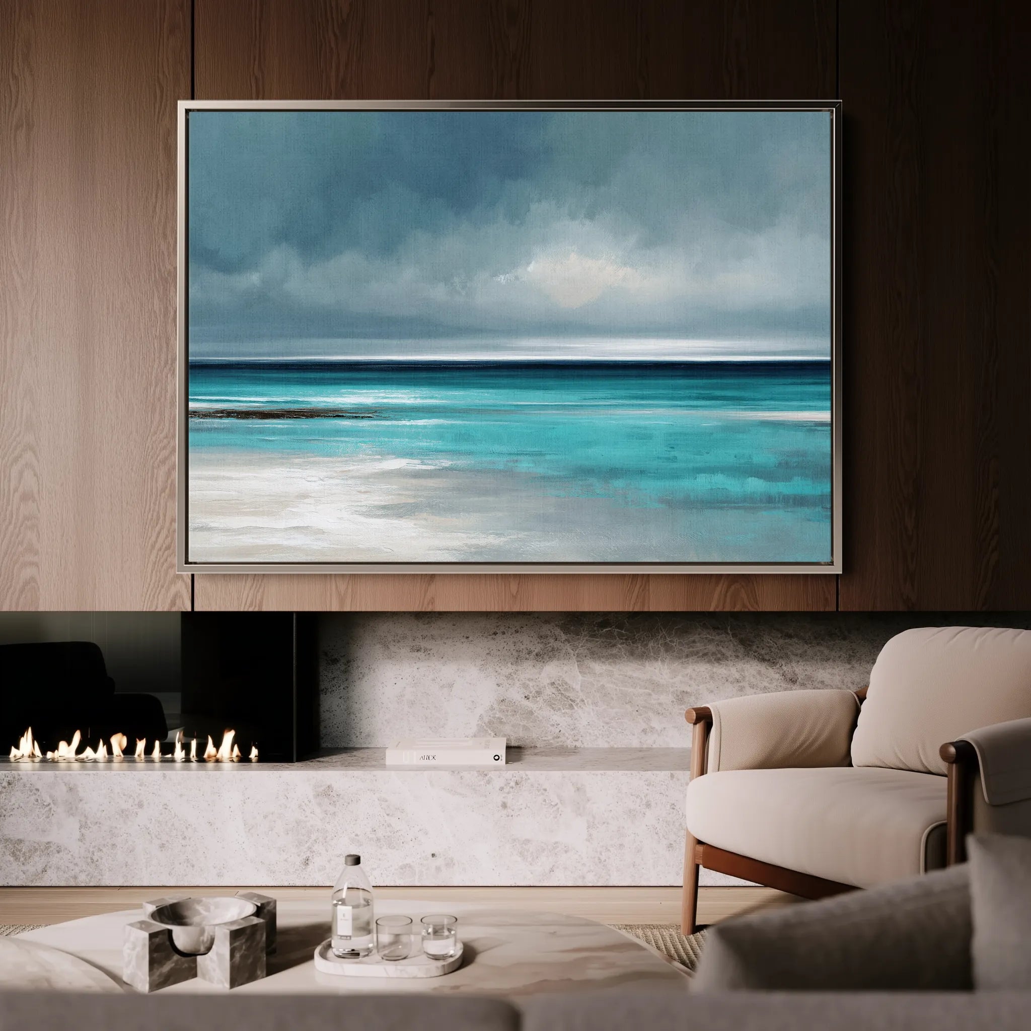 Abstract 1528 Canvas Art 18" x 24" / 45 x 60 cm / Black