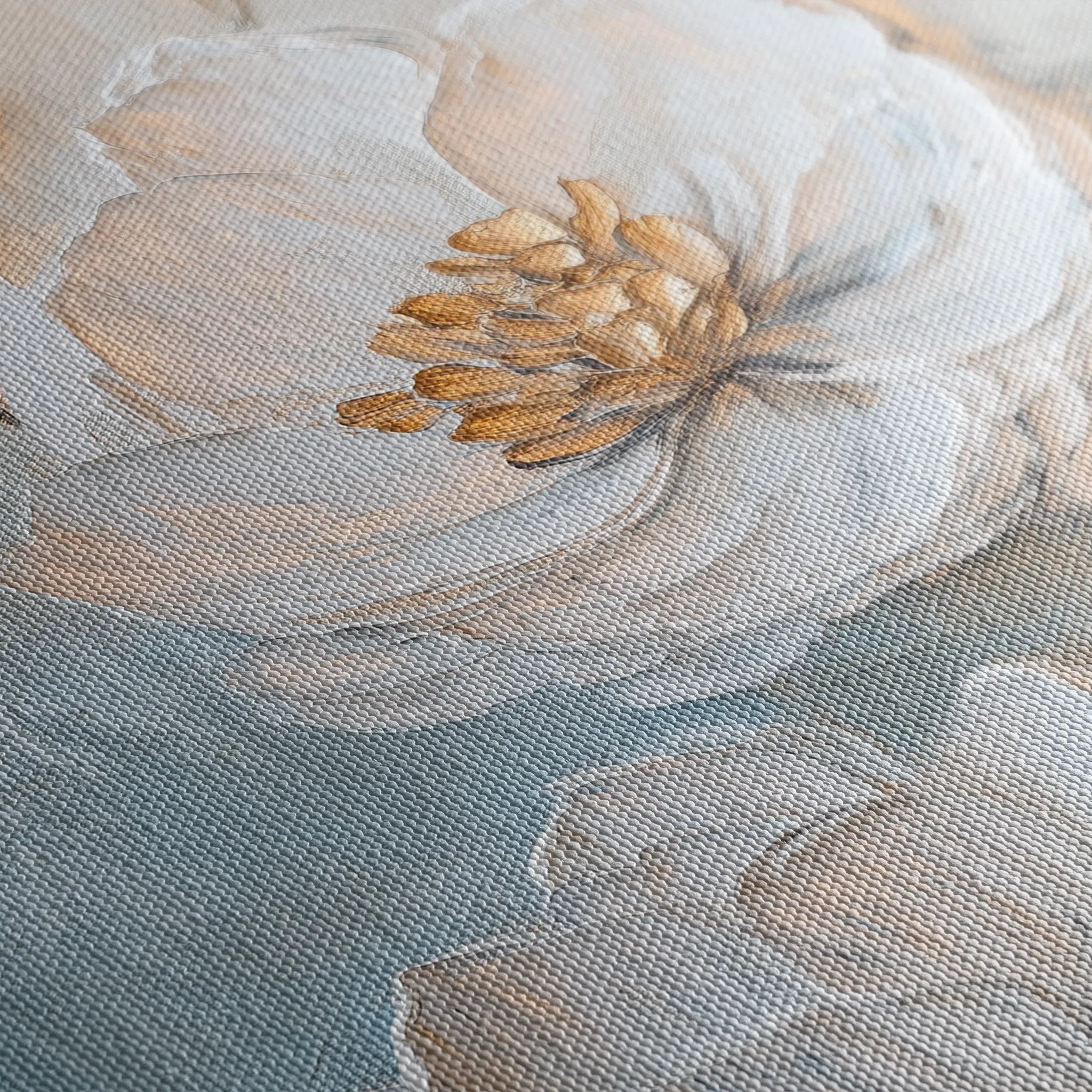 Floral 1528 Canvas Art 18" x 24" / 45 x 60 cm / Black