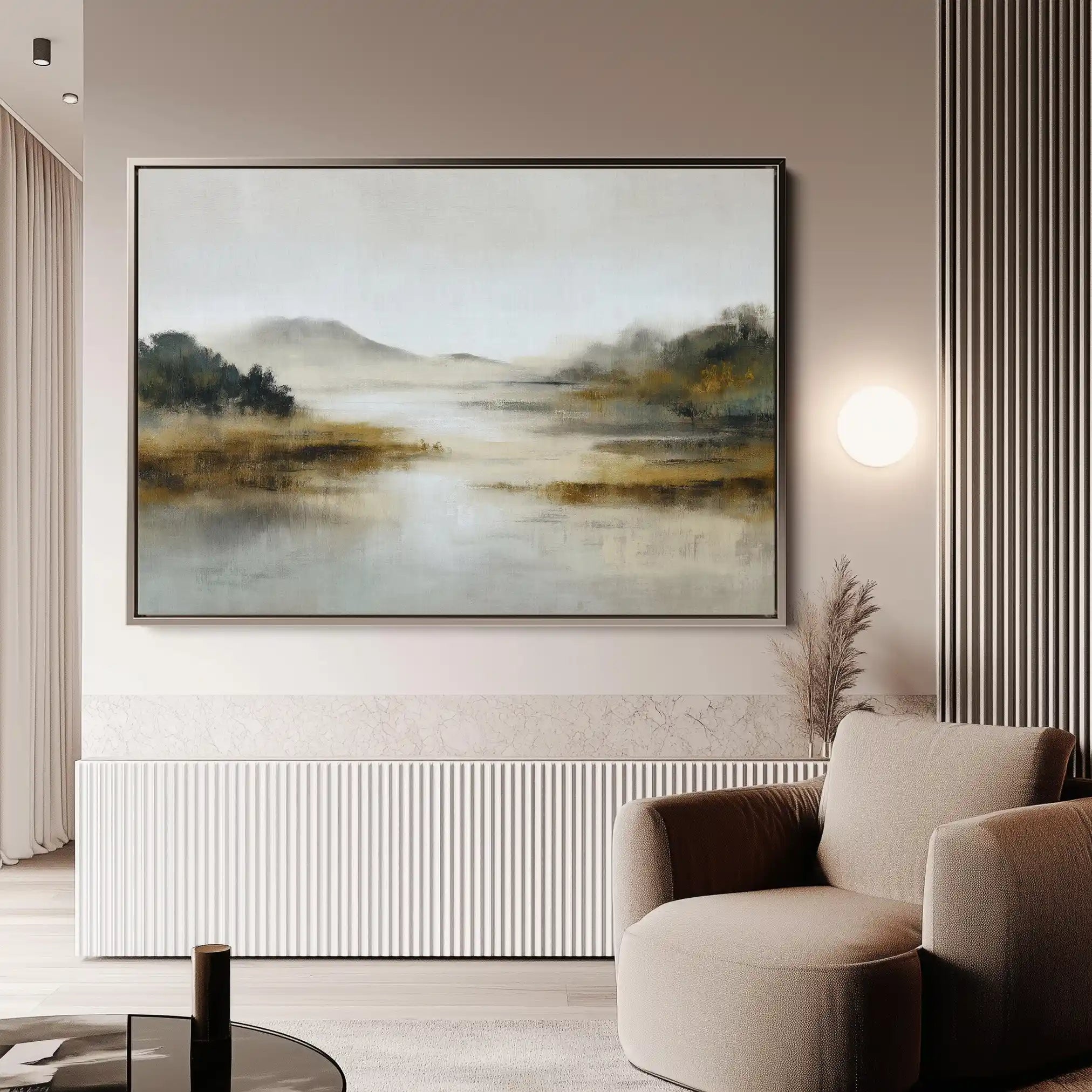 Abstract 1529 Canvas Art 18" x 24" / 45 x 60 cm / Black