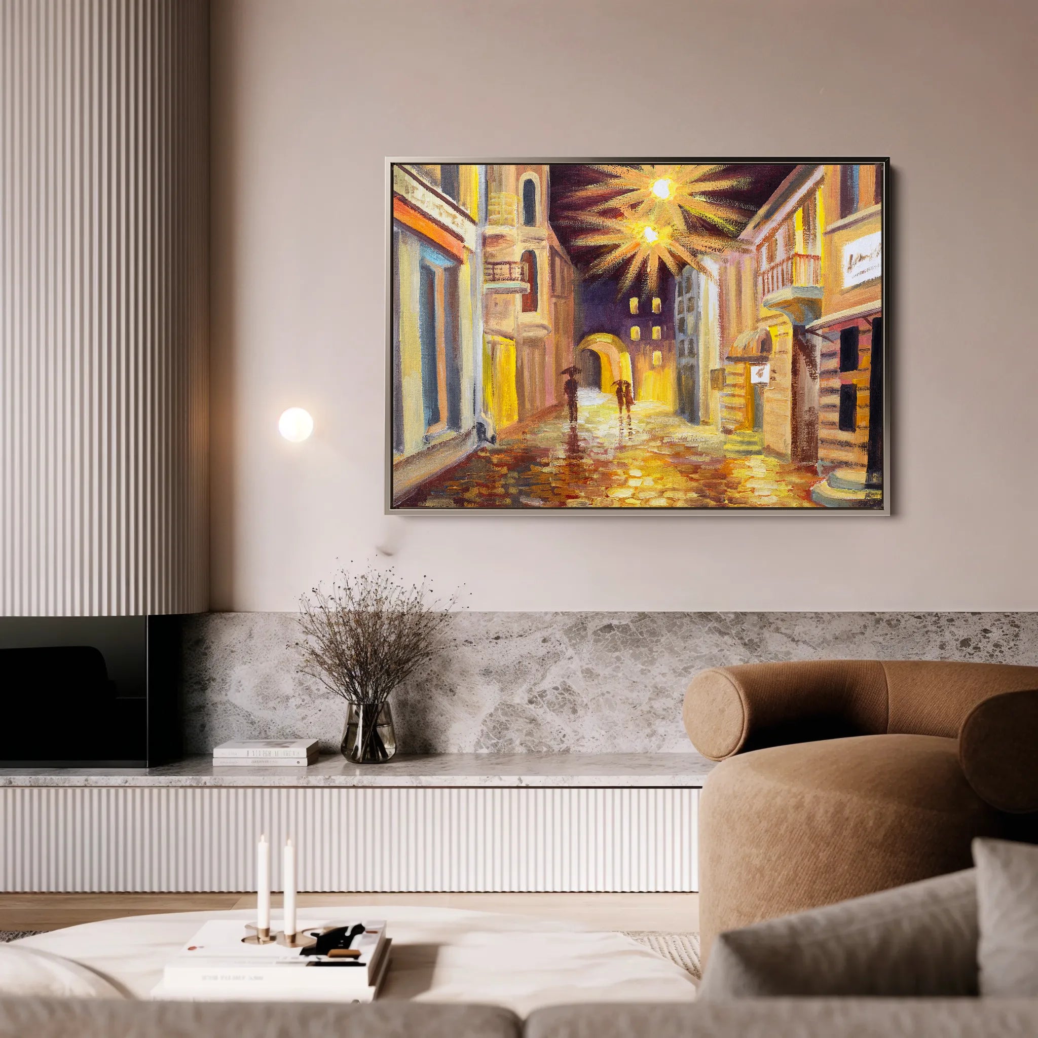 Landscape 153 Canvas Art 18" x 24" / 45 x 60 cm / Black