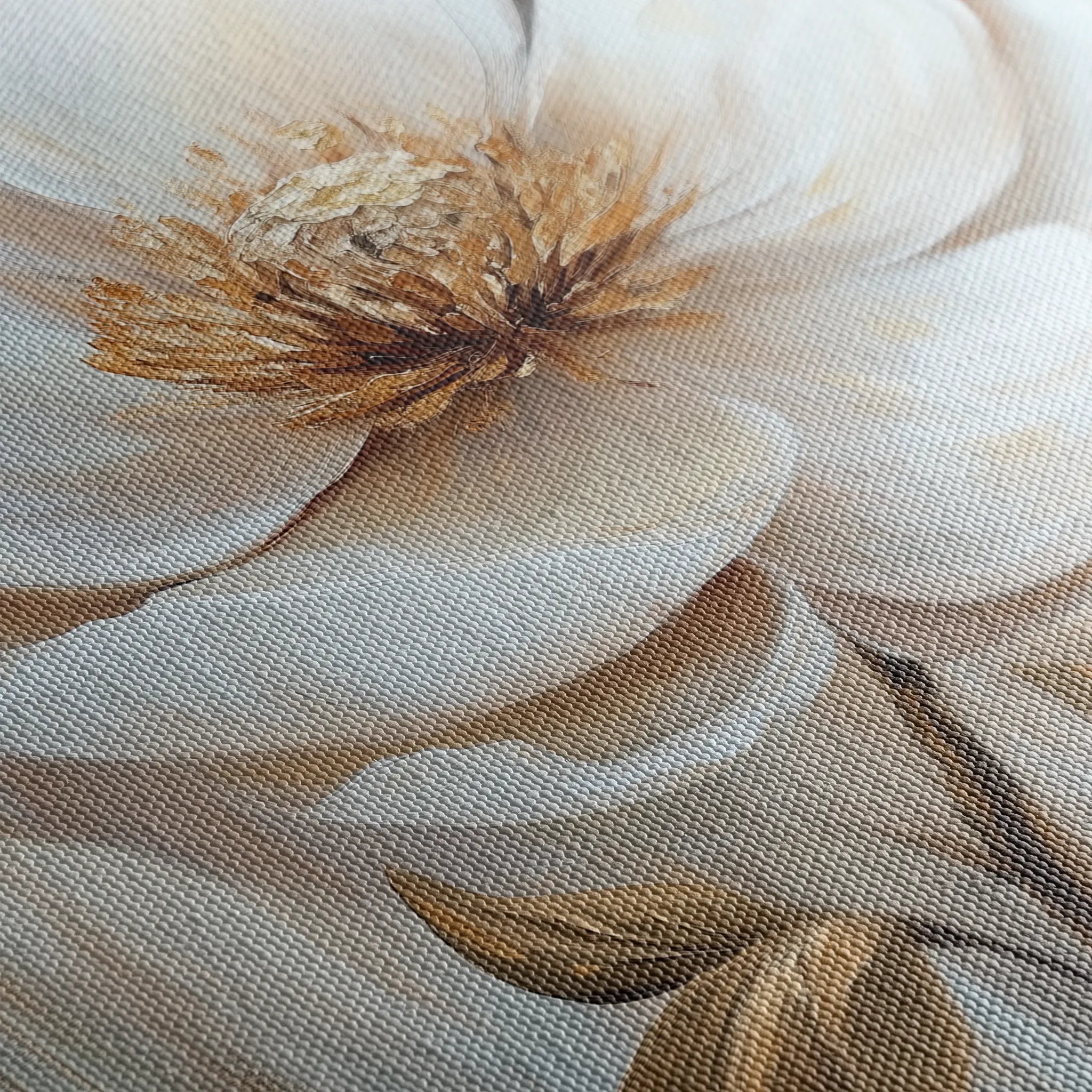 Floral 1530 Canvas Art 18" x 24" / 45 x 60 cm / Black