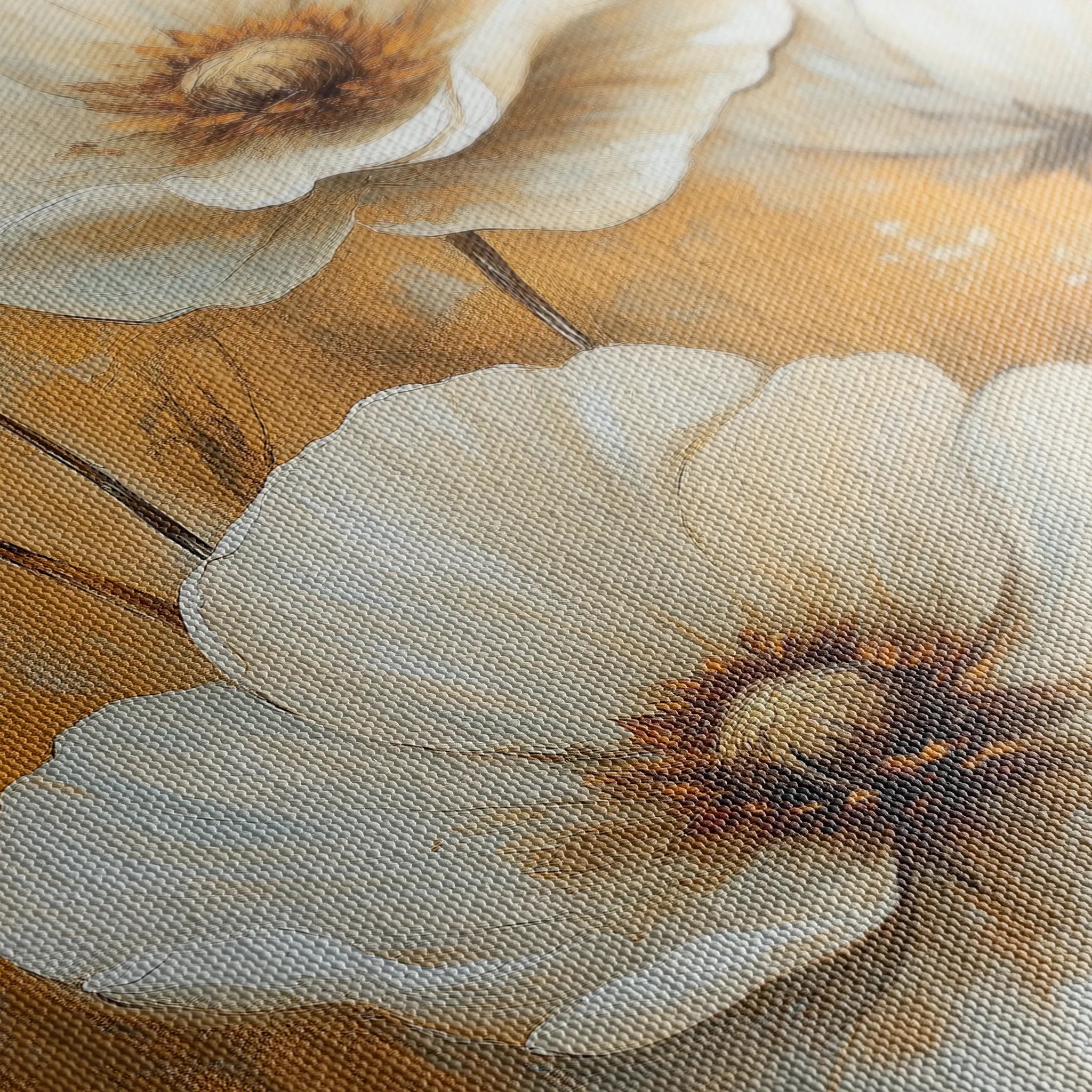 Floral 1531 Canvas Art 18" x 24" / 45 x 60 cm / Black