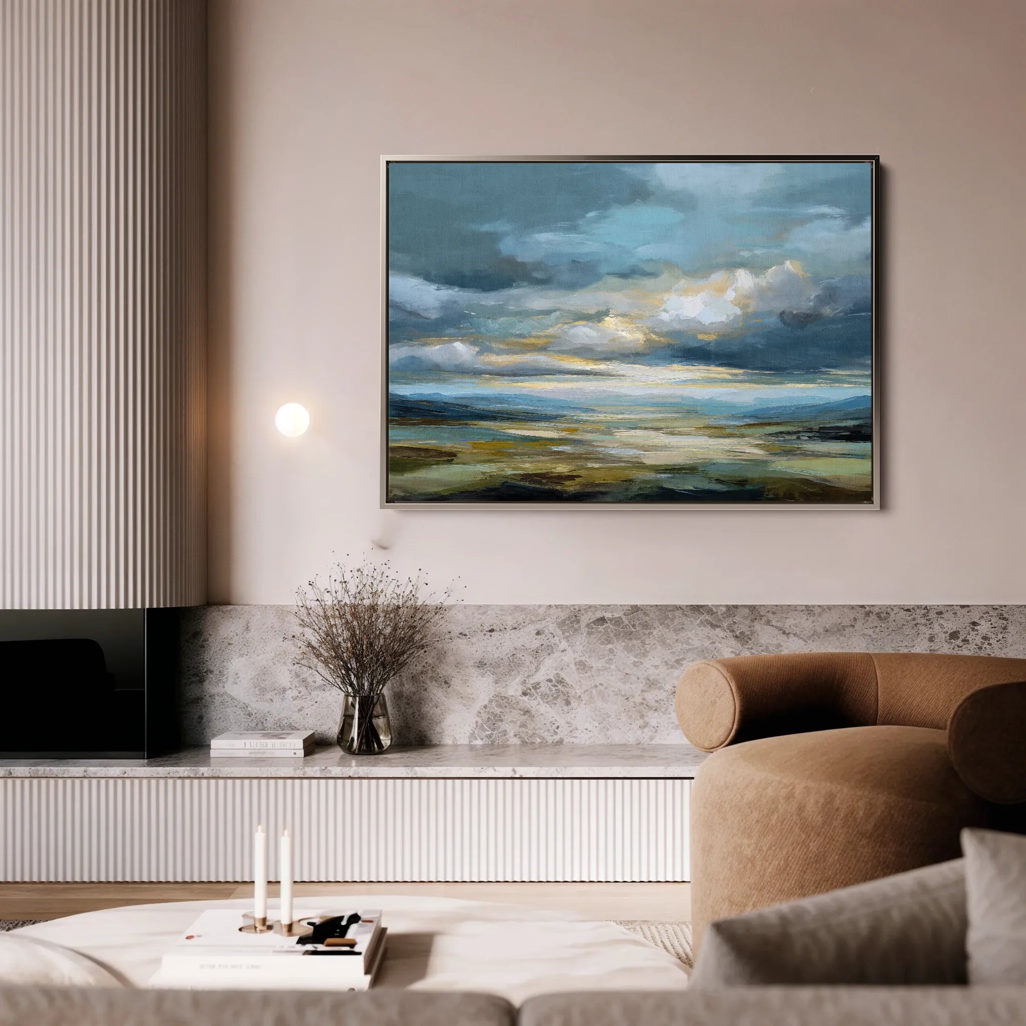 Abstract 1534 Canvas Art 18" x 24" / 45 x 60 cm / Black