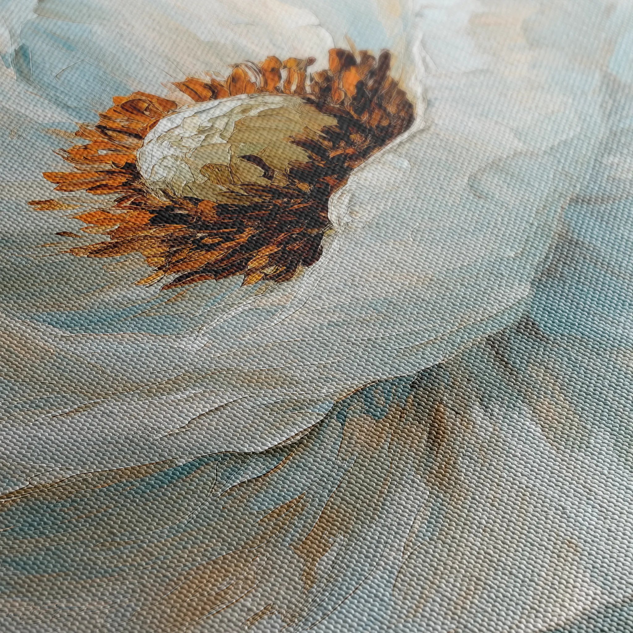 Floral 1534 Canvas Art 18" x 24" / 45 x 60 cm / Black