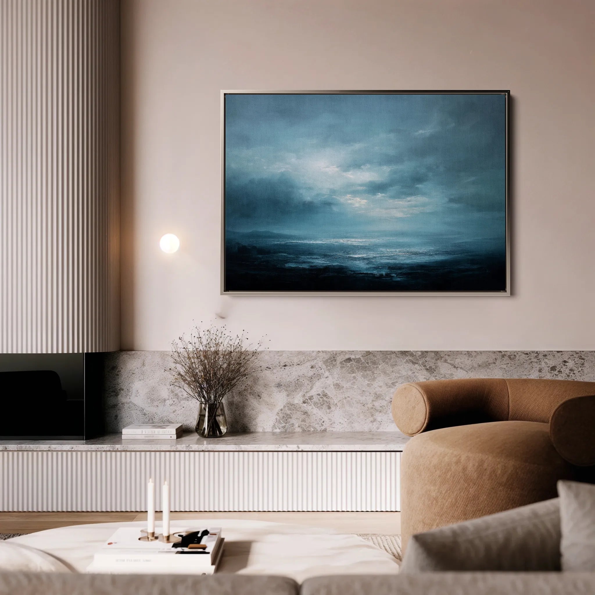Abstract 1536 Canvas Art 18" x 24" / 45 x 60 cm / Black