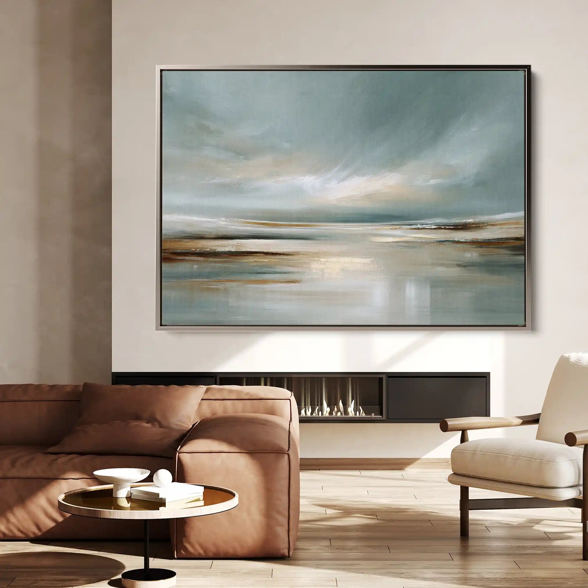 Abstract 1537 Canvas Art 18" x 24" / 45 x 60 cm / Black