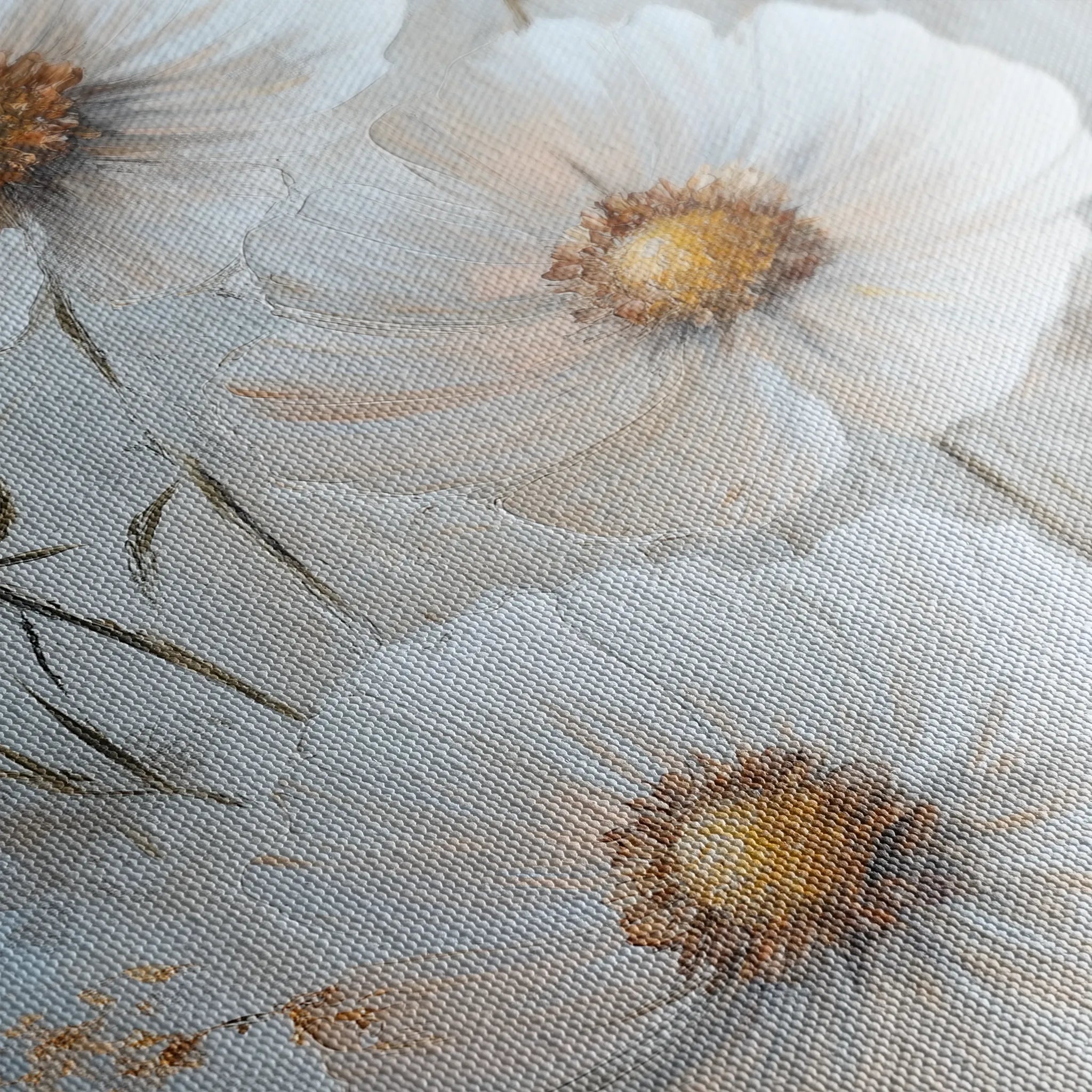 Floral 1538 Canvas Art 18" x 24" / 45 x 60 cm / Black