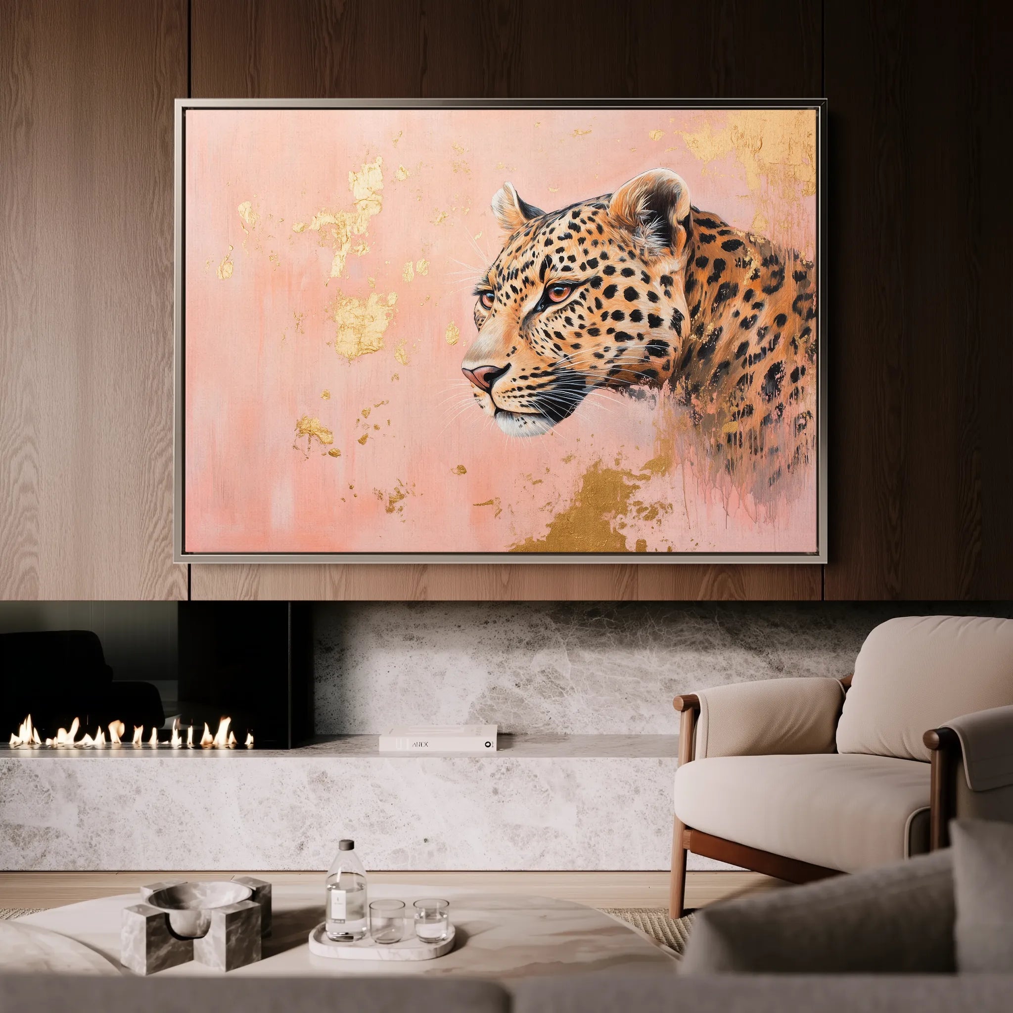 Animals 154 Canvas Art 18" x 24" / 45 x 60 cm / Black