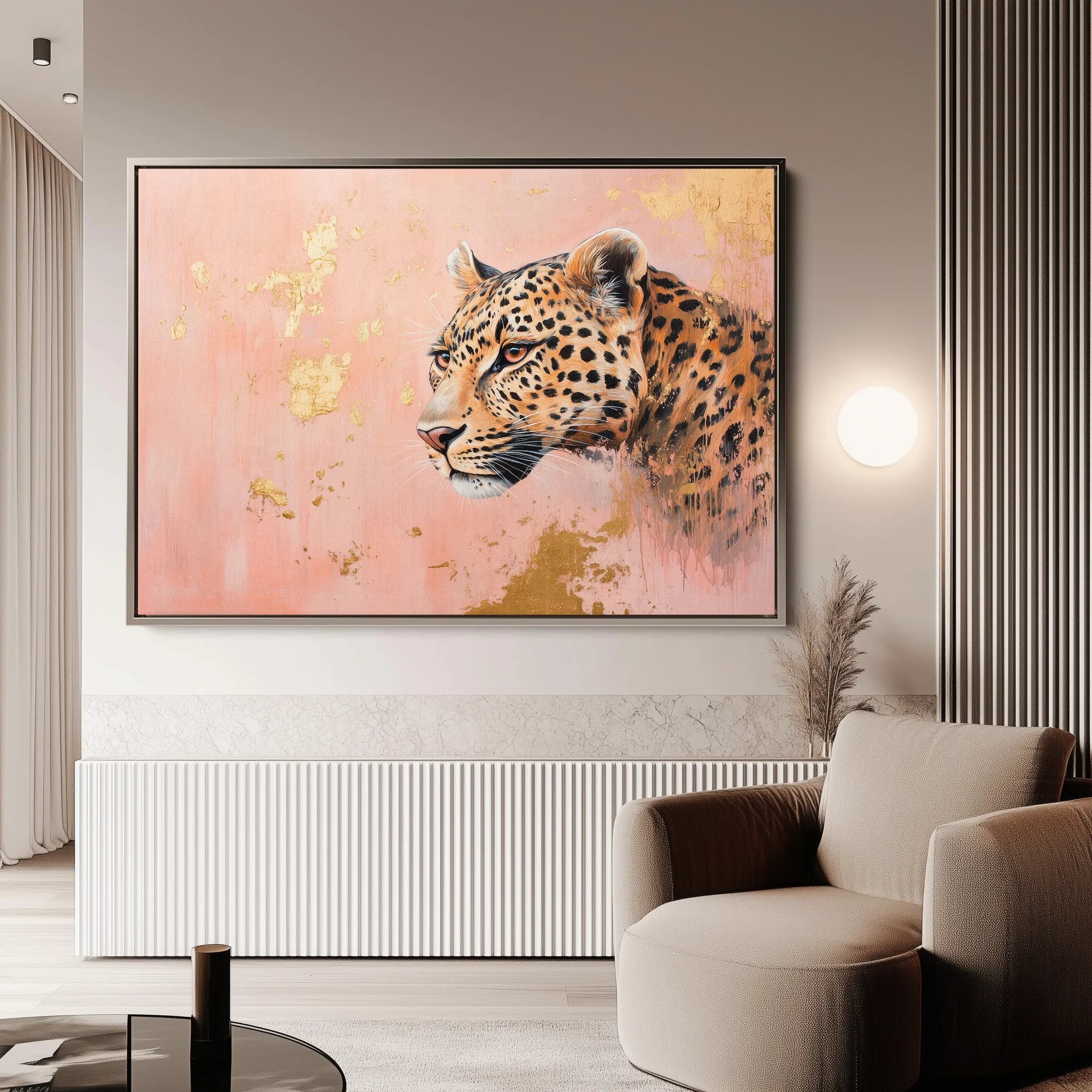 Animals 154 Canvas Art 18" x 24" / 45 x 60 cm / Black
