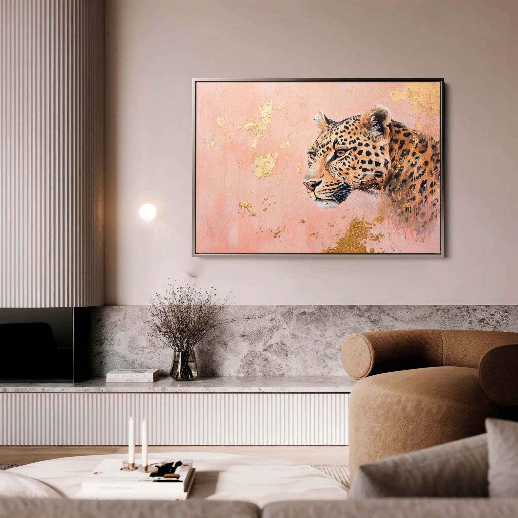 Animals 154 Canvas Art 18" x 24" / 45 x 60 cm / Black