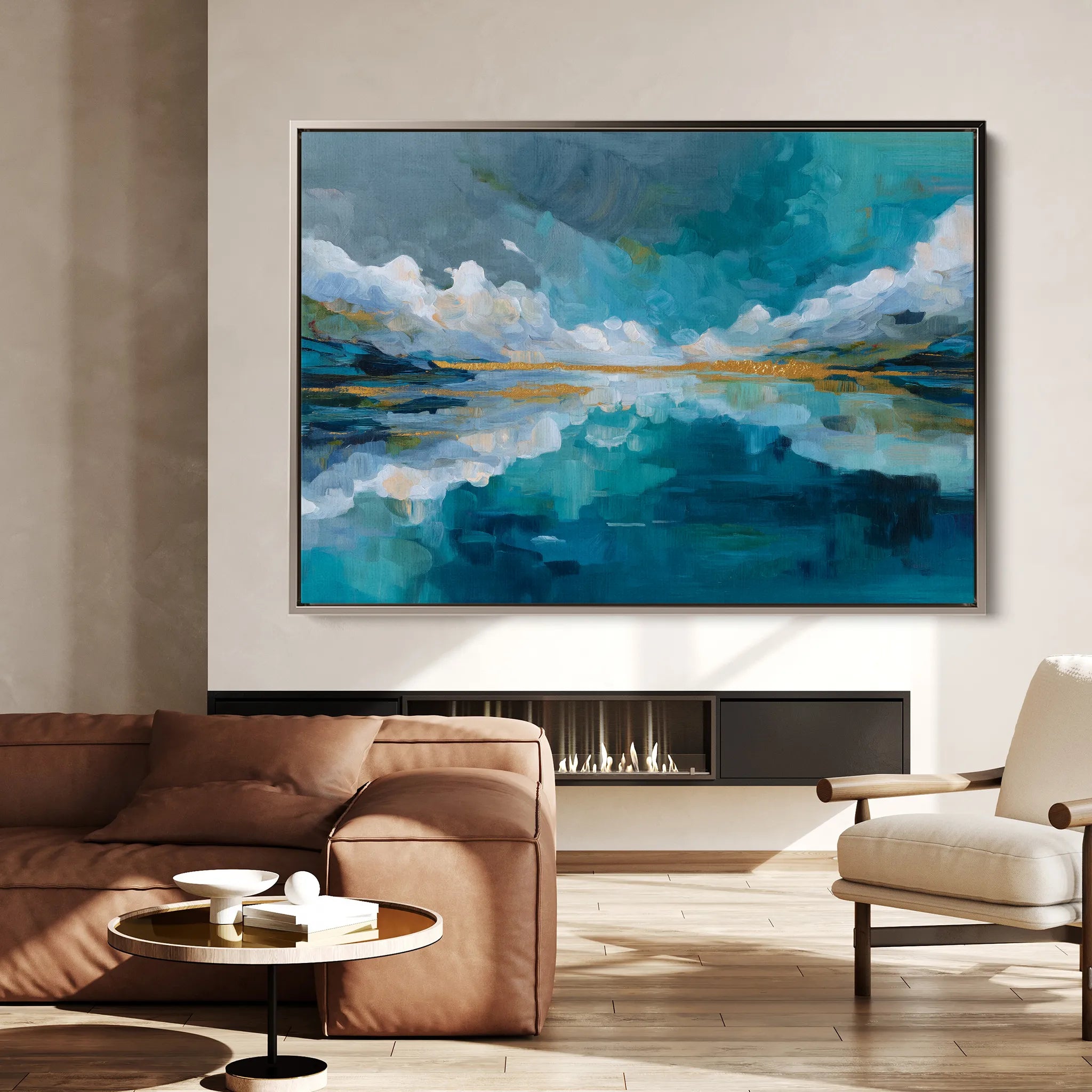 Abstract 1541 Canvas Art 18" x 24" / 45 x 60 cm / Black