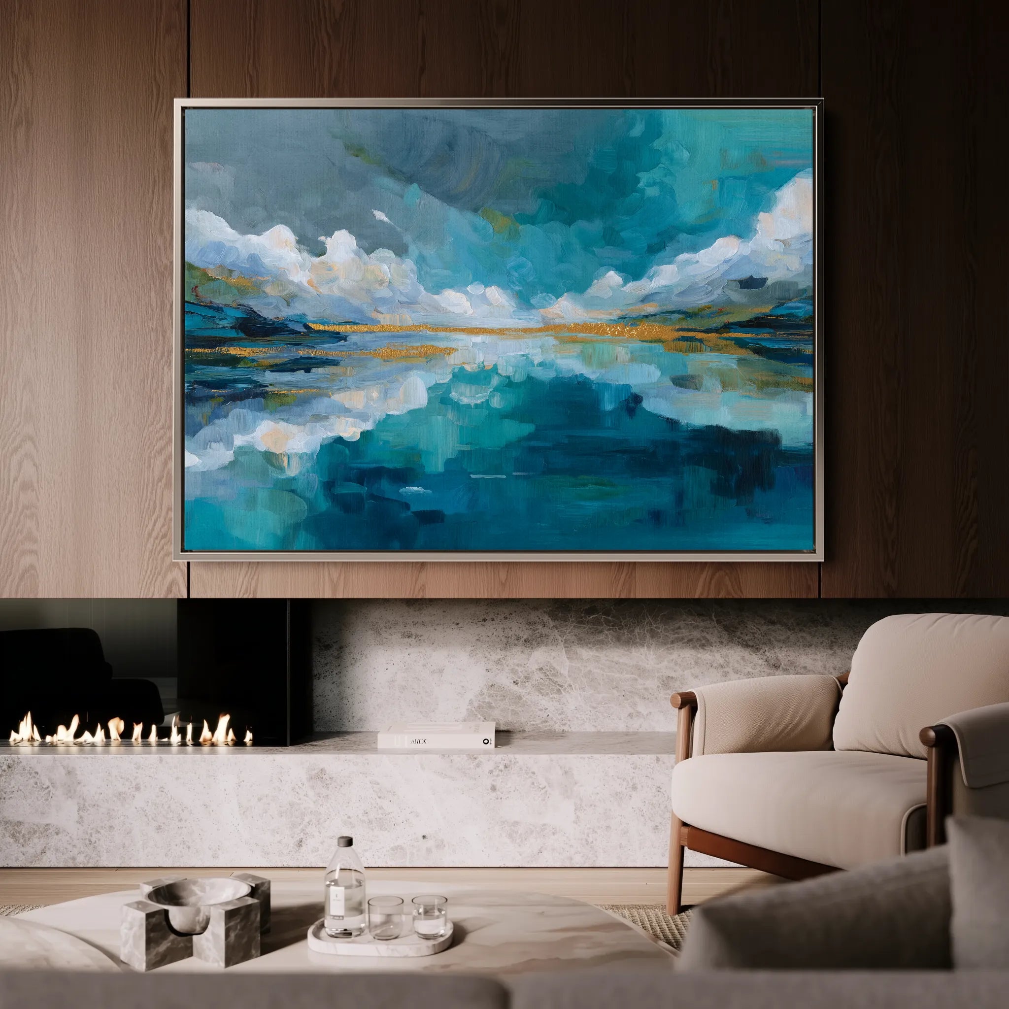 Abstract 1541 Canvas Art 18" x 24" / 45 x 60 cm / Black