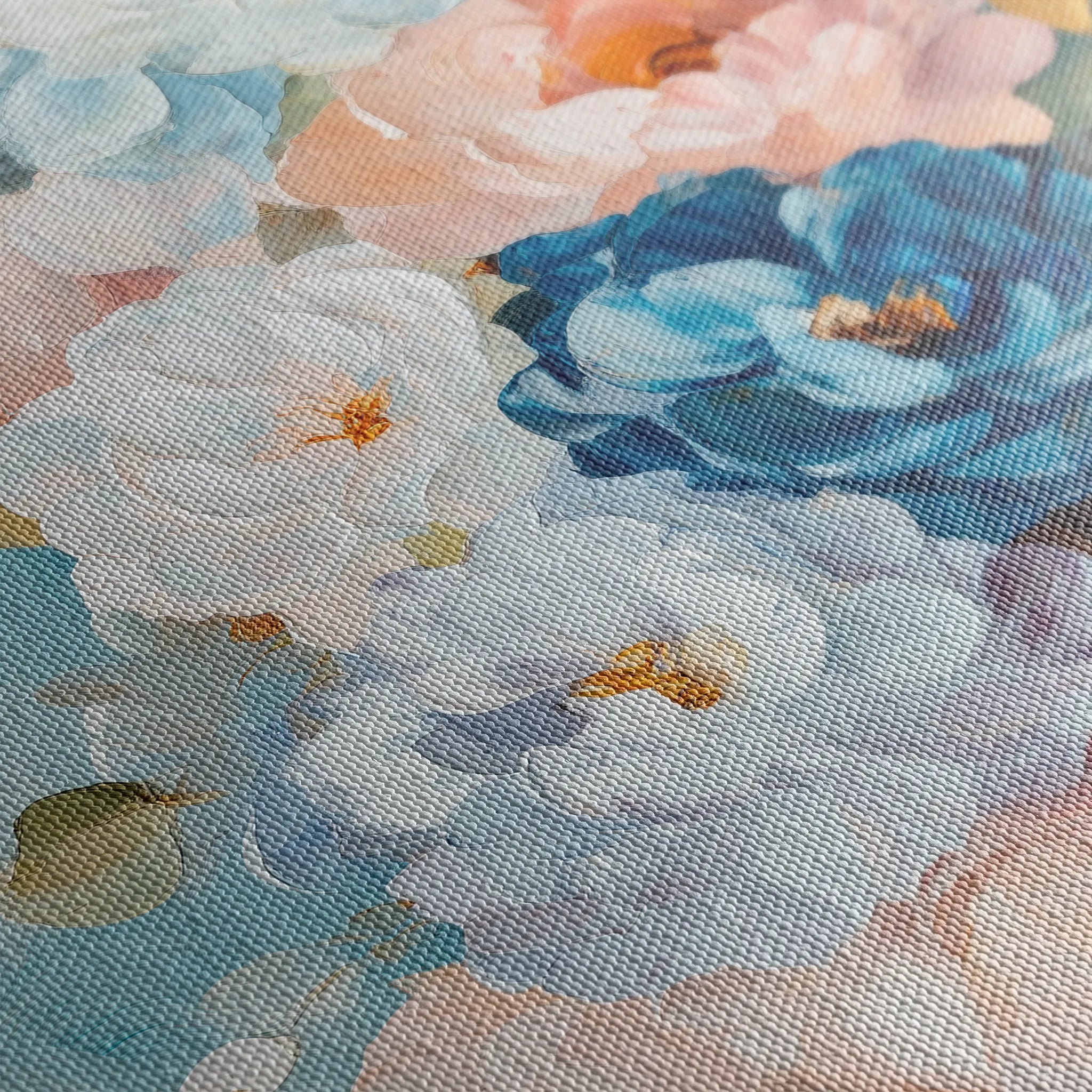 Floral 1543 Canvas Art 18" x 24" / 45 x 60 cm / Black