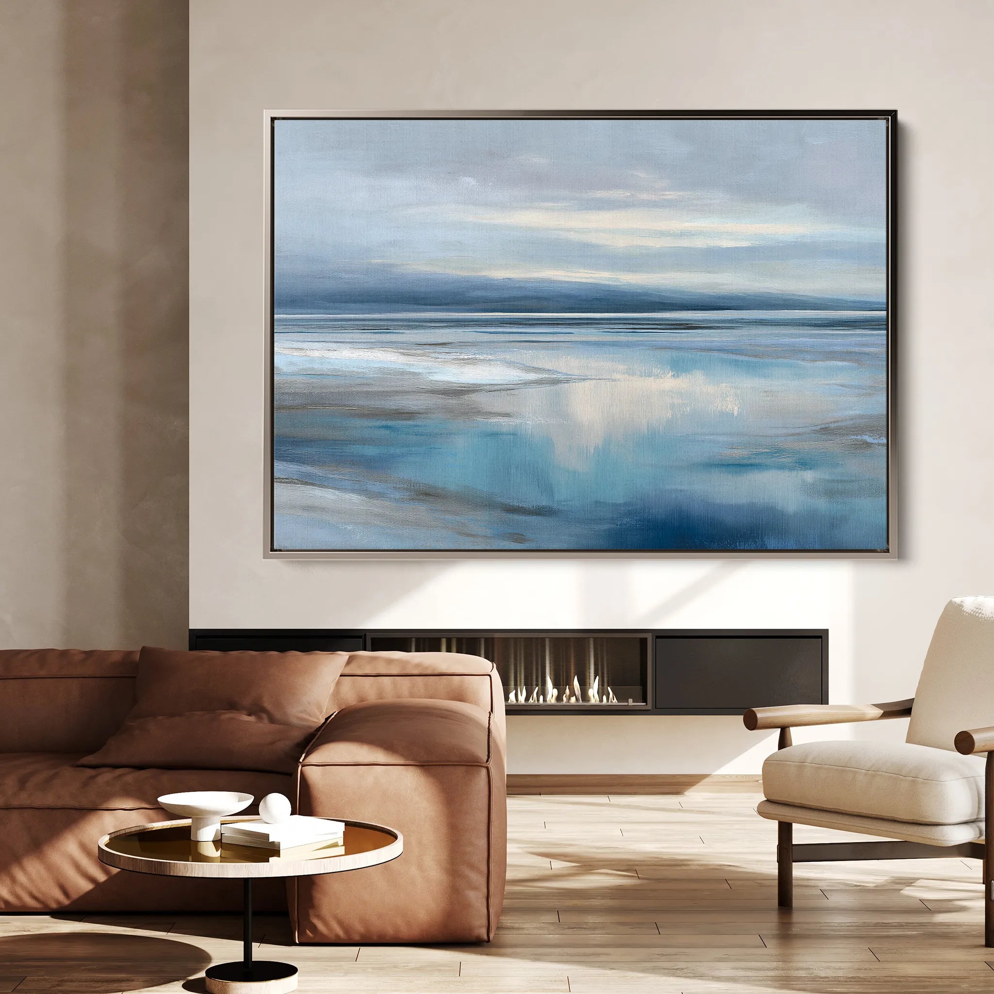 Abstract 1544 Canvas Art 18" x 24" / 45 x 60 cm / Black