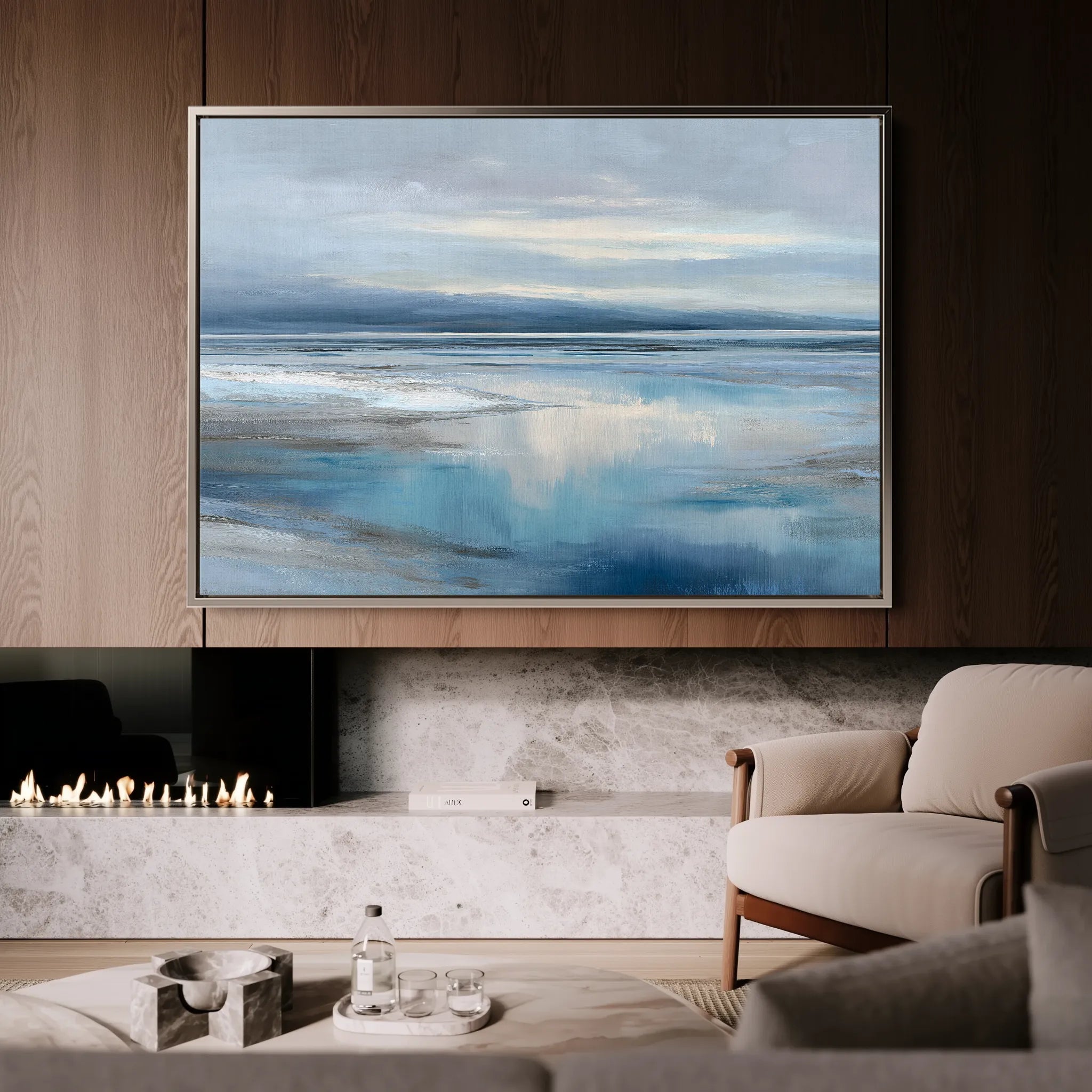 Abstract 1544 Canvas Art 18" x 24" / 45 x 60 cm / Black