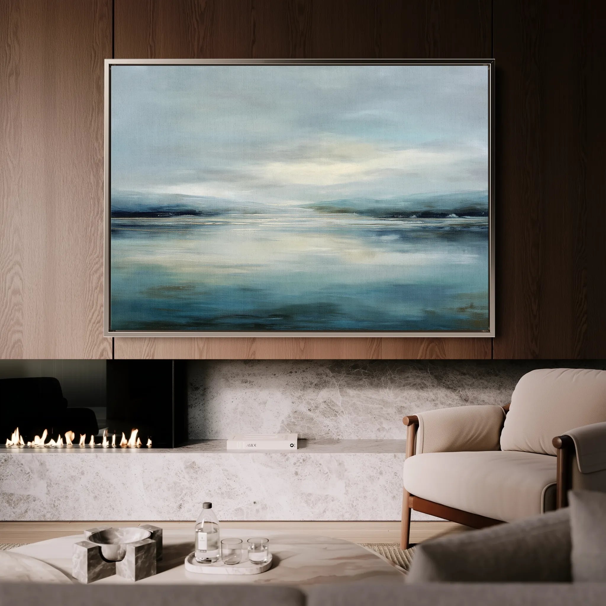 Abstract 1546 Canvas Art 18" x 24" / 45 x 60 cm / Black