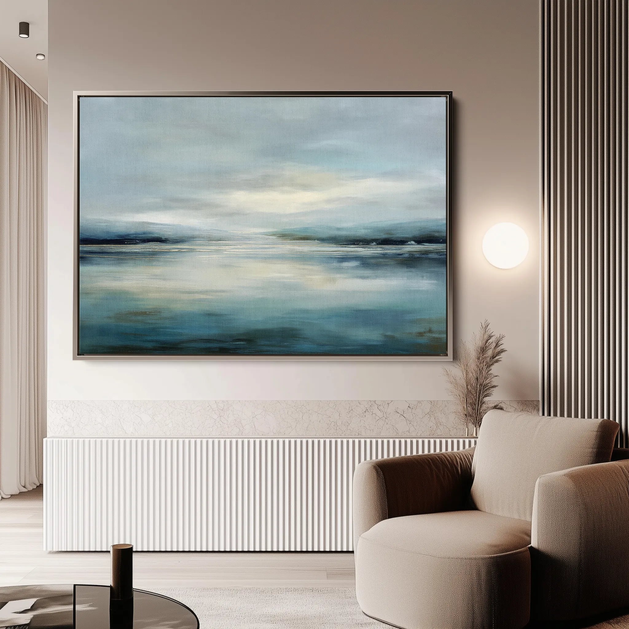 Abstract 1546 Canvas Art 18" x 24" / 45 x 60 cm / Black