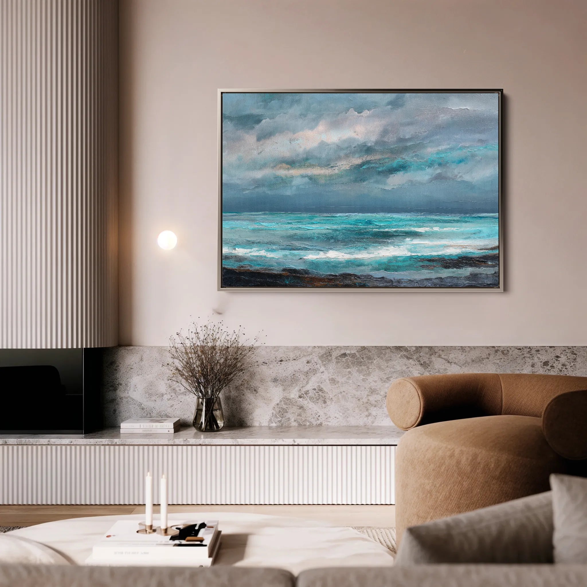 Abstract 1548 Canvas Art 18" x 24" / 45 x 60 cm / Black