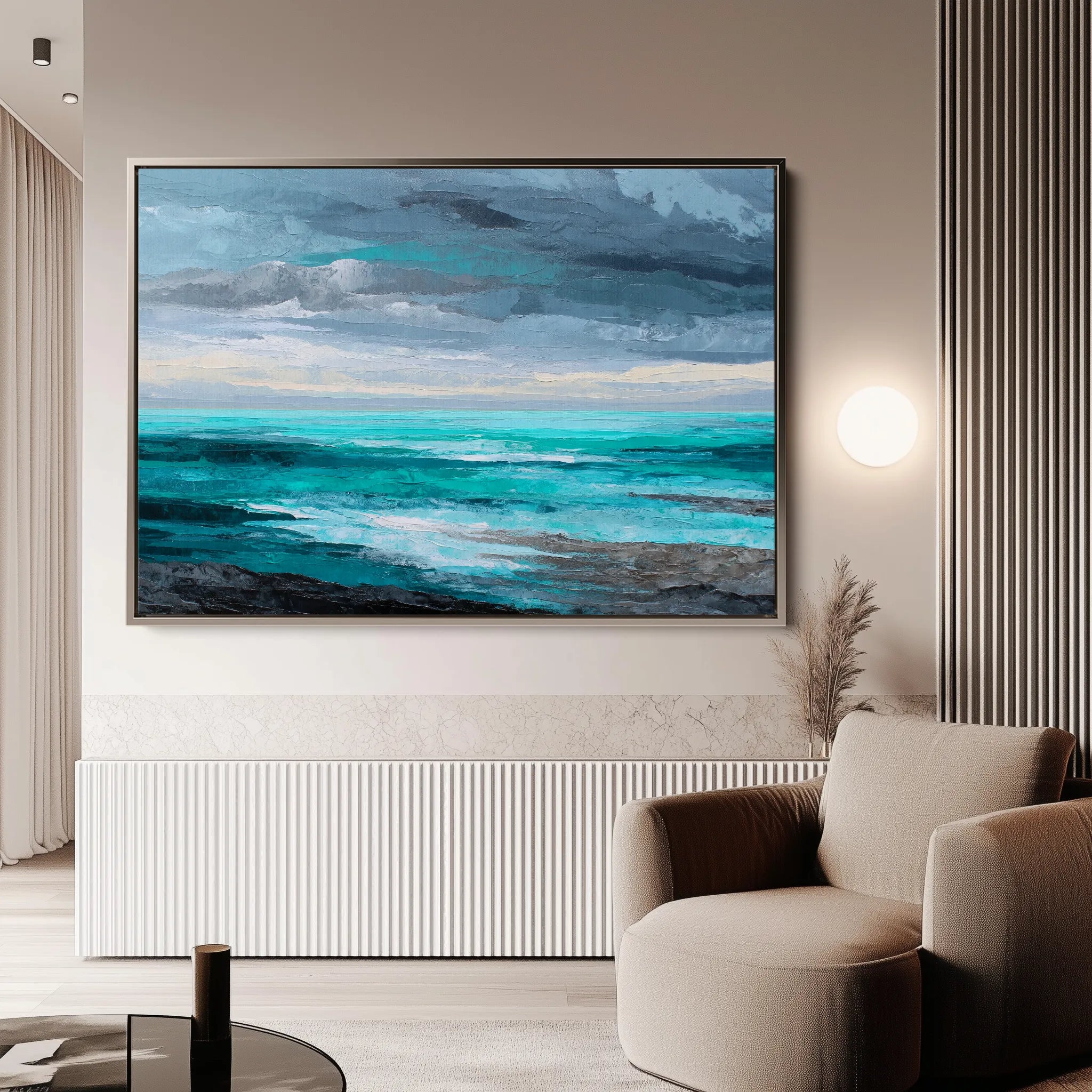 Abstract 1549 Canvas Art 18" x 24" / 45 x 60 cm / Black