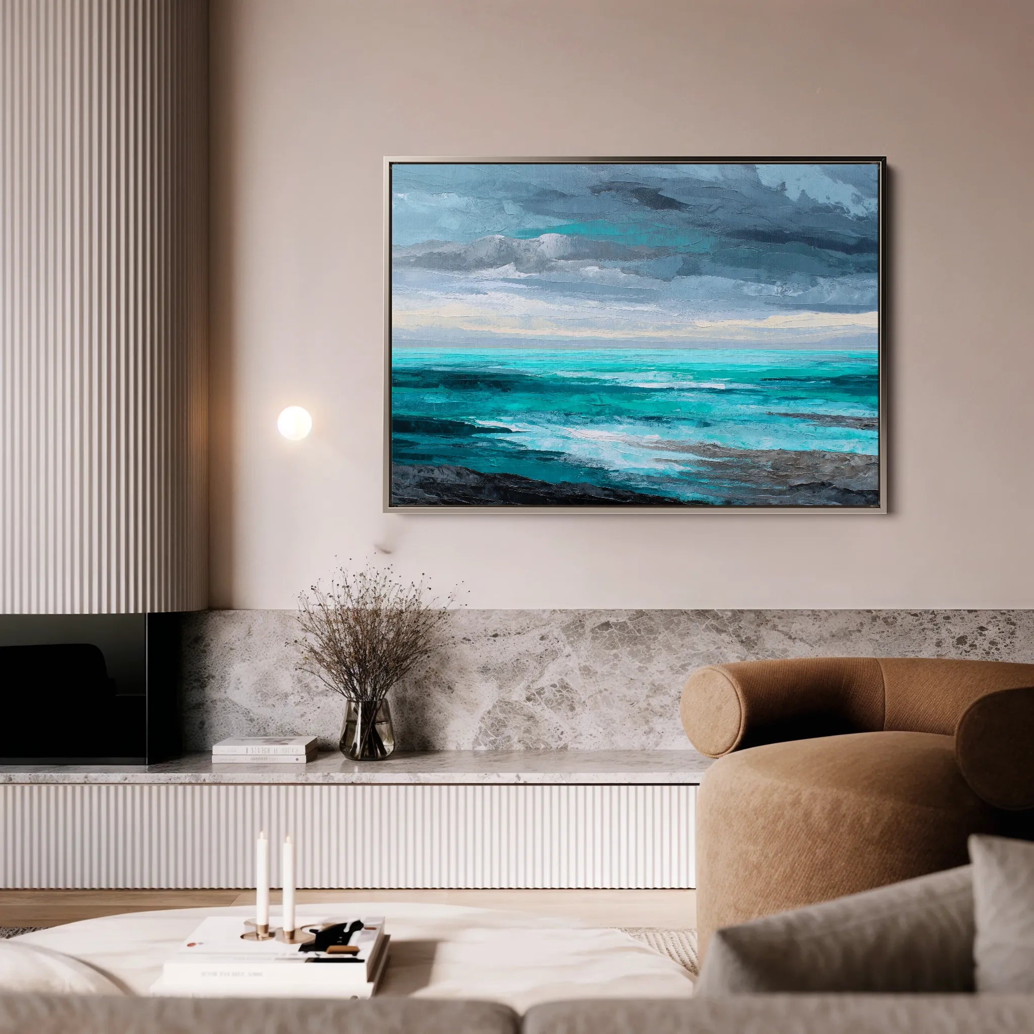 Abstract 1549 Canvas Art 18" x 24" / 45 x 60 cm / Black