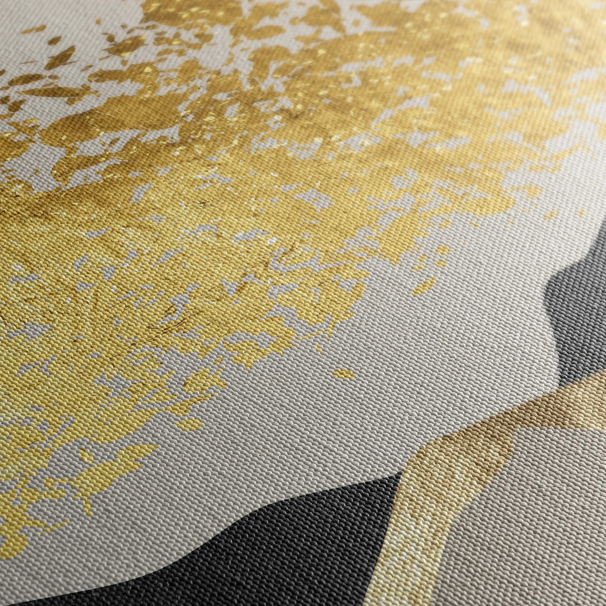 Abstract 155 Canvas Art 18" x 24" / 45 x 60 cm / Black