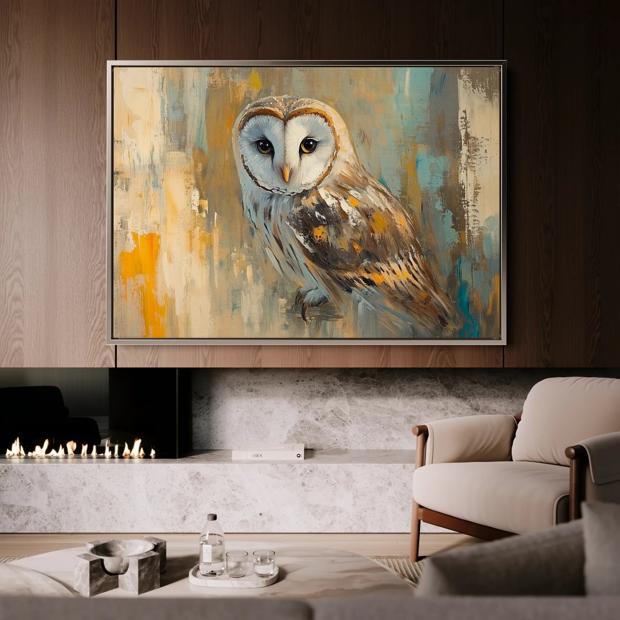 Animals 155 Canvas Art 18" x 24" / 45 x 60 cm / Black