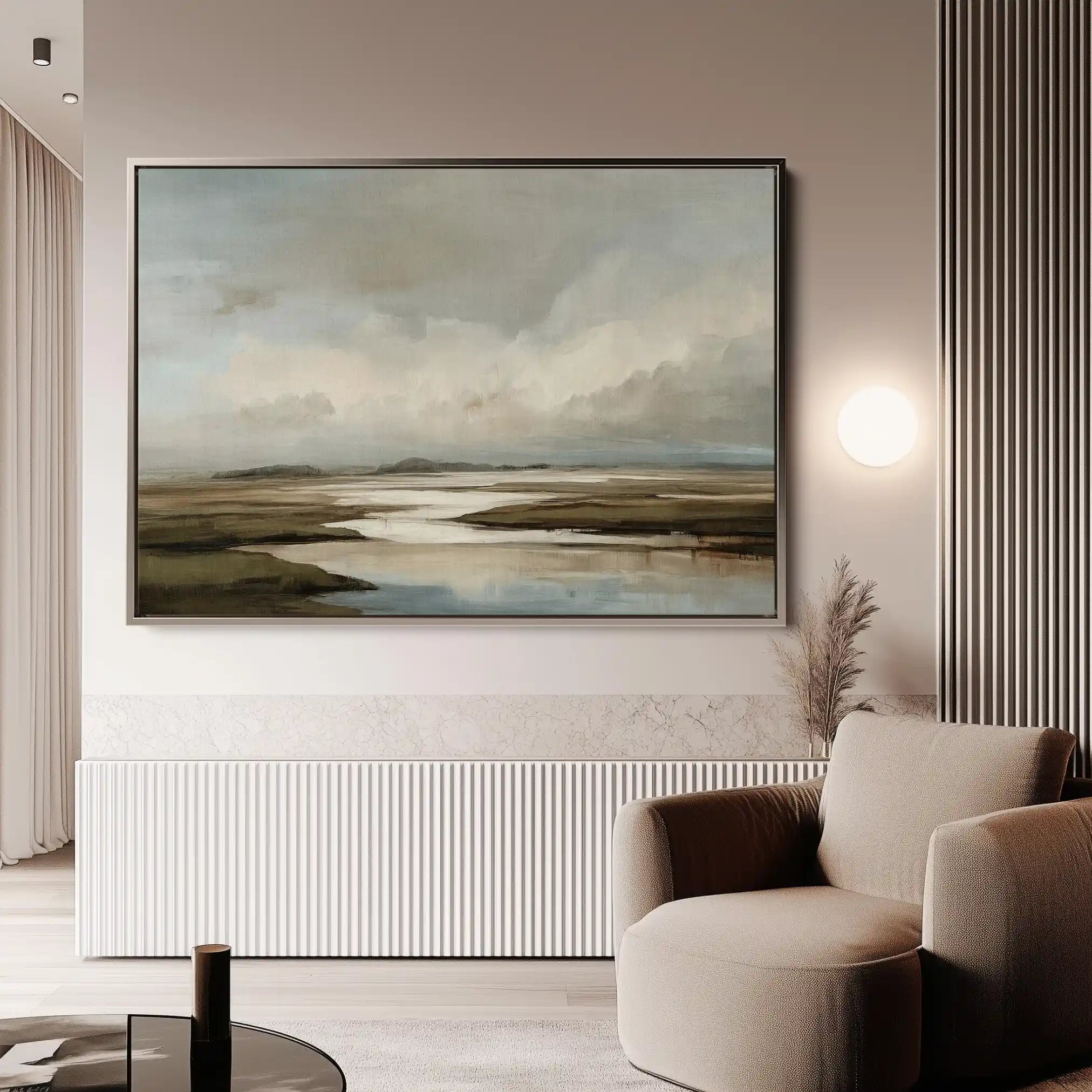 Abstract 1554 Canvas Art 18" x 24" / 45 x 60 cm / Black