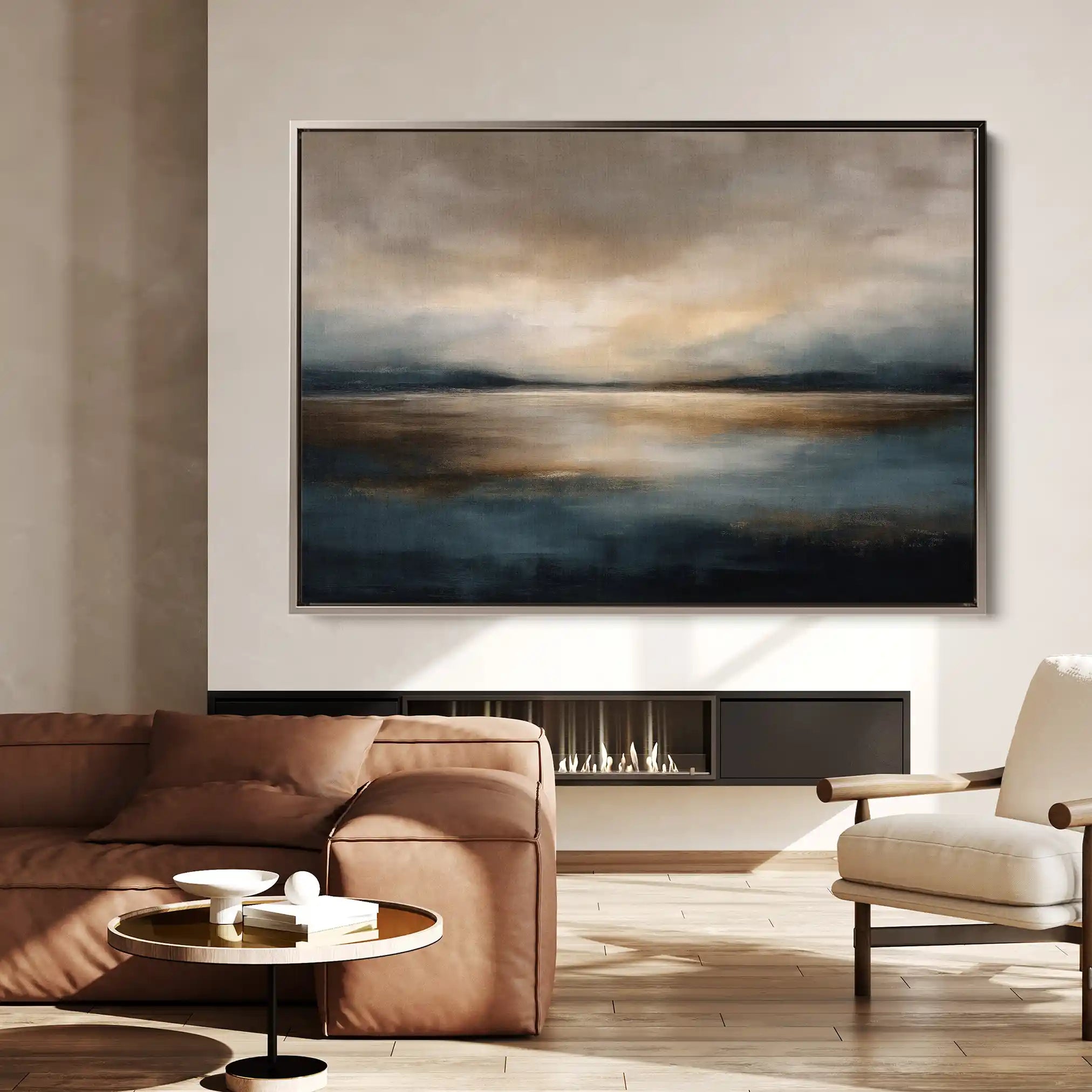 Abstract 1556 Canvas Art 18" x 24" / 45 x 60 cm / Black