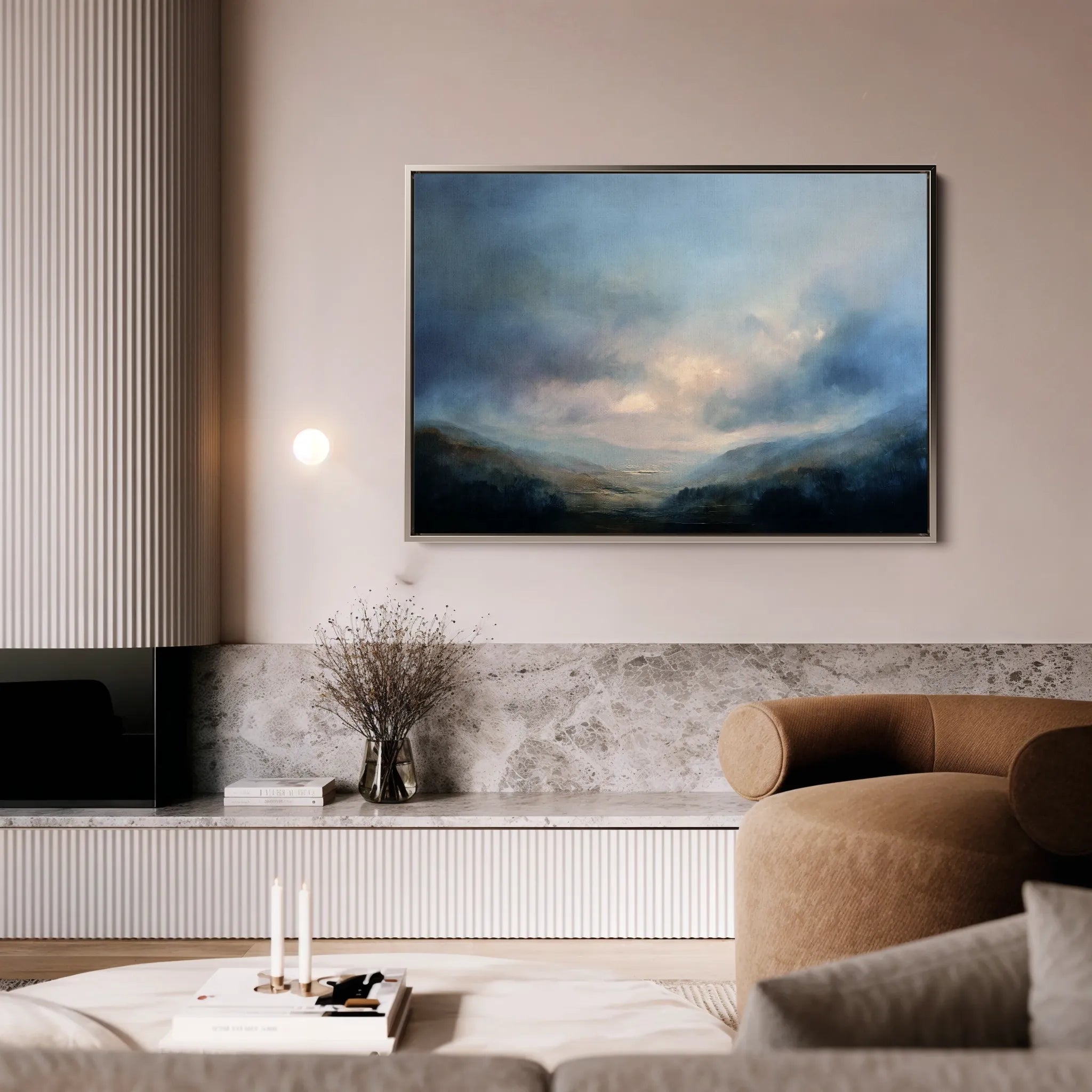 Abstract 1558 Canvas Art 18" x 24" / 45 x 60 cm / Black