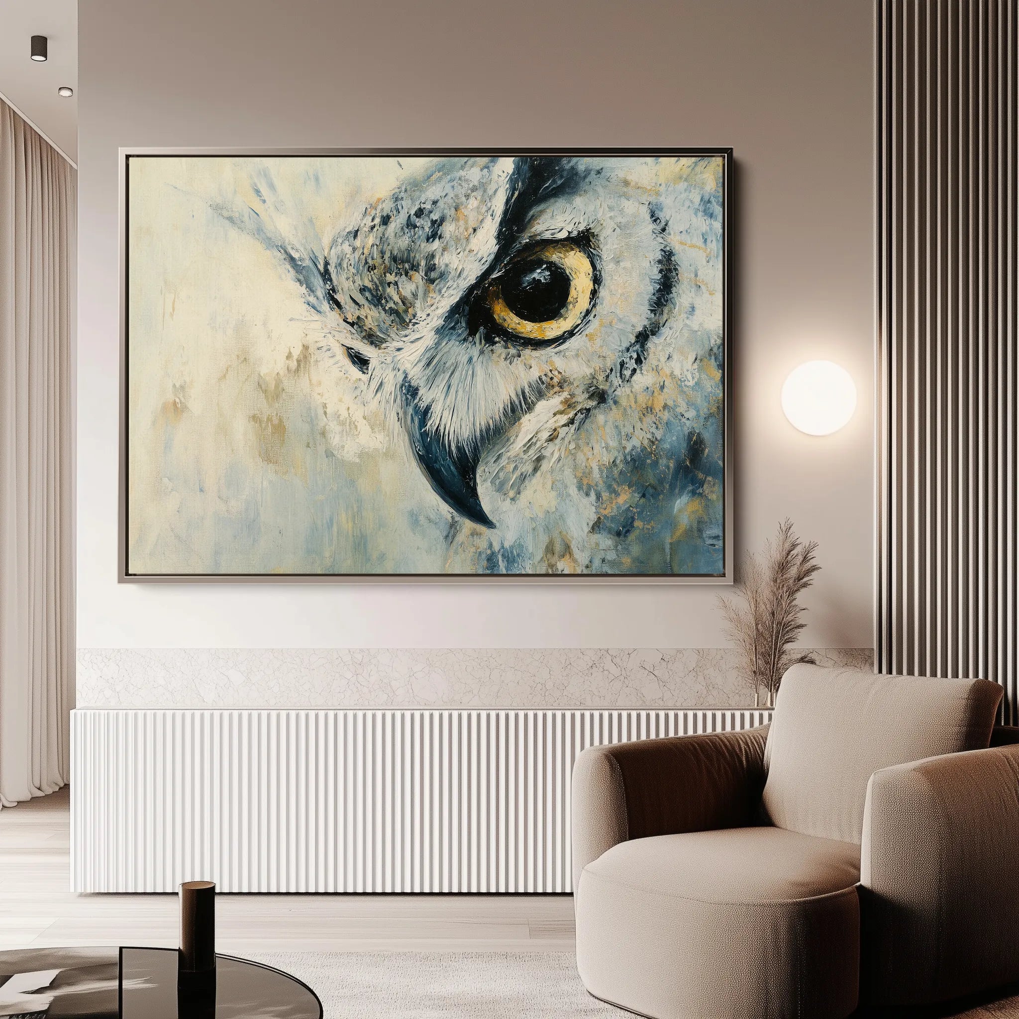 Animals 156 Canvas Art 18" x 24" / 45 x 60 cm / Black