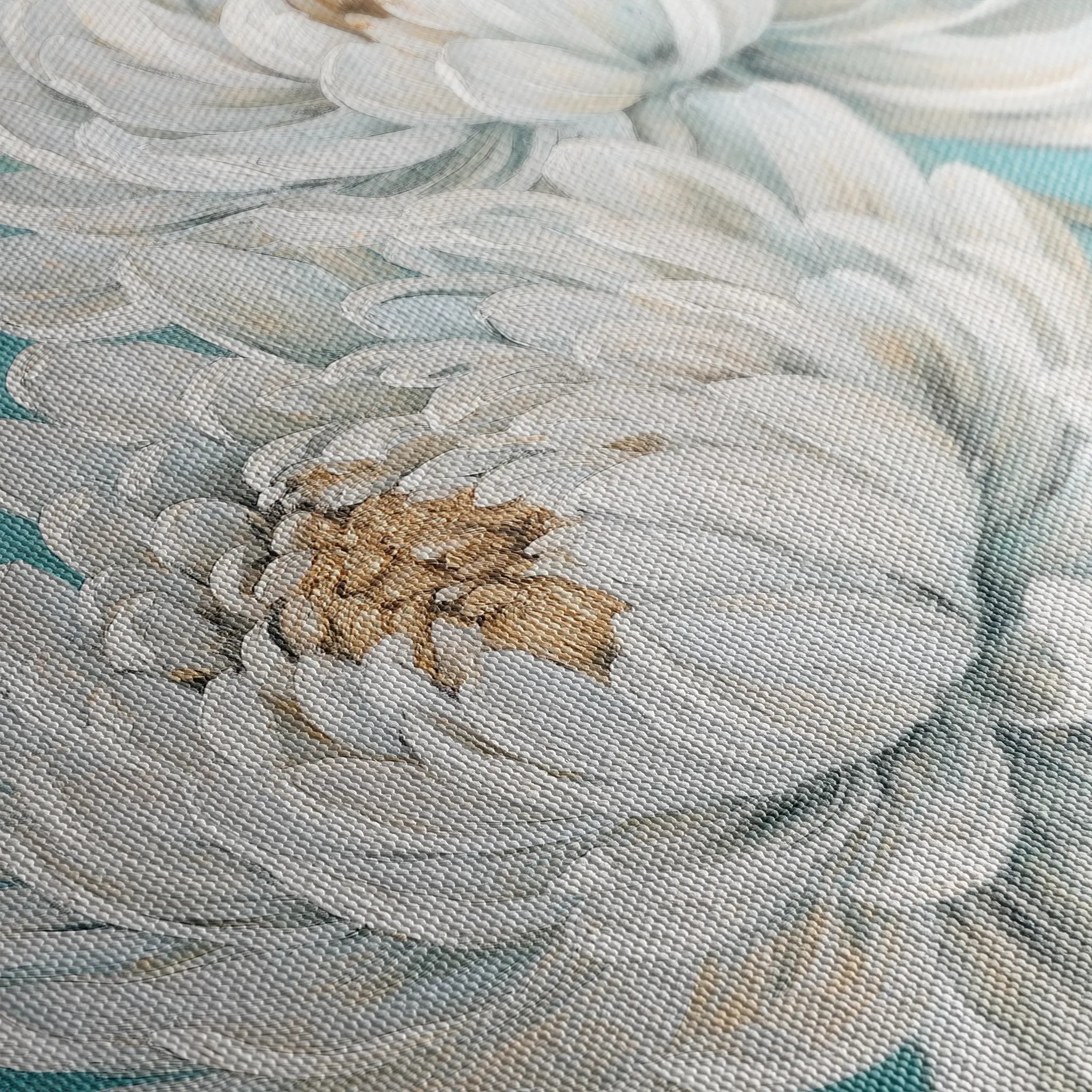 Floral 1561 Canvas Art 18" x 24" / 45 x 60 cm / Black